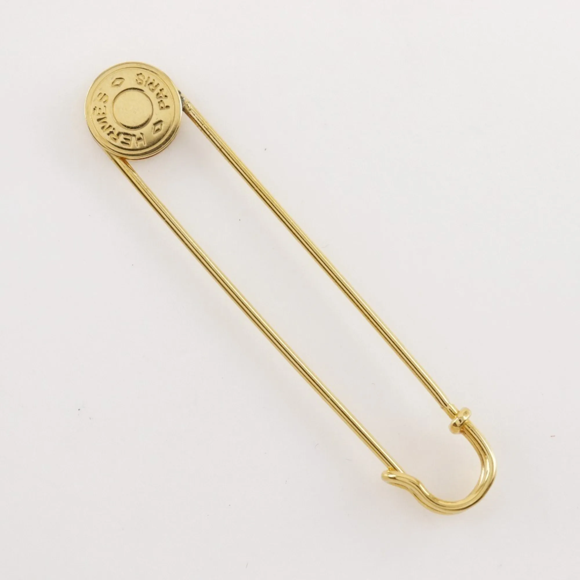 HERMES Gold Brooch