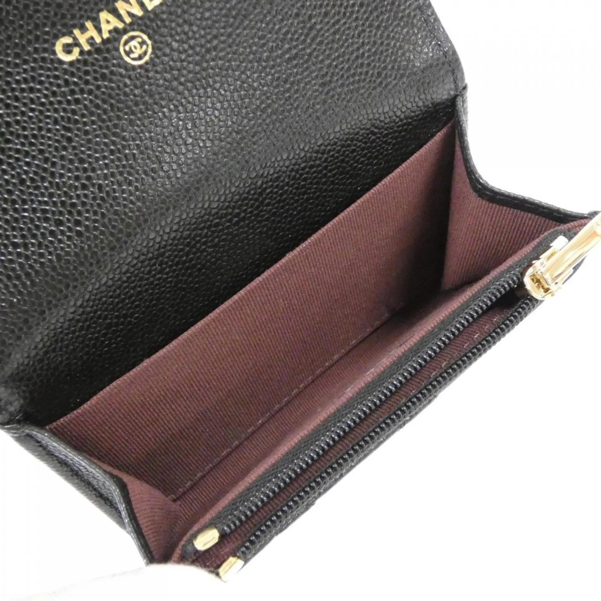 CHANEL Black Card Holder