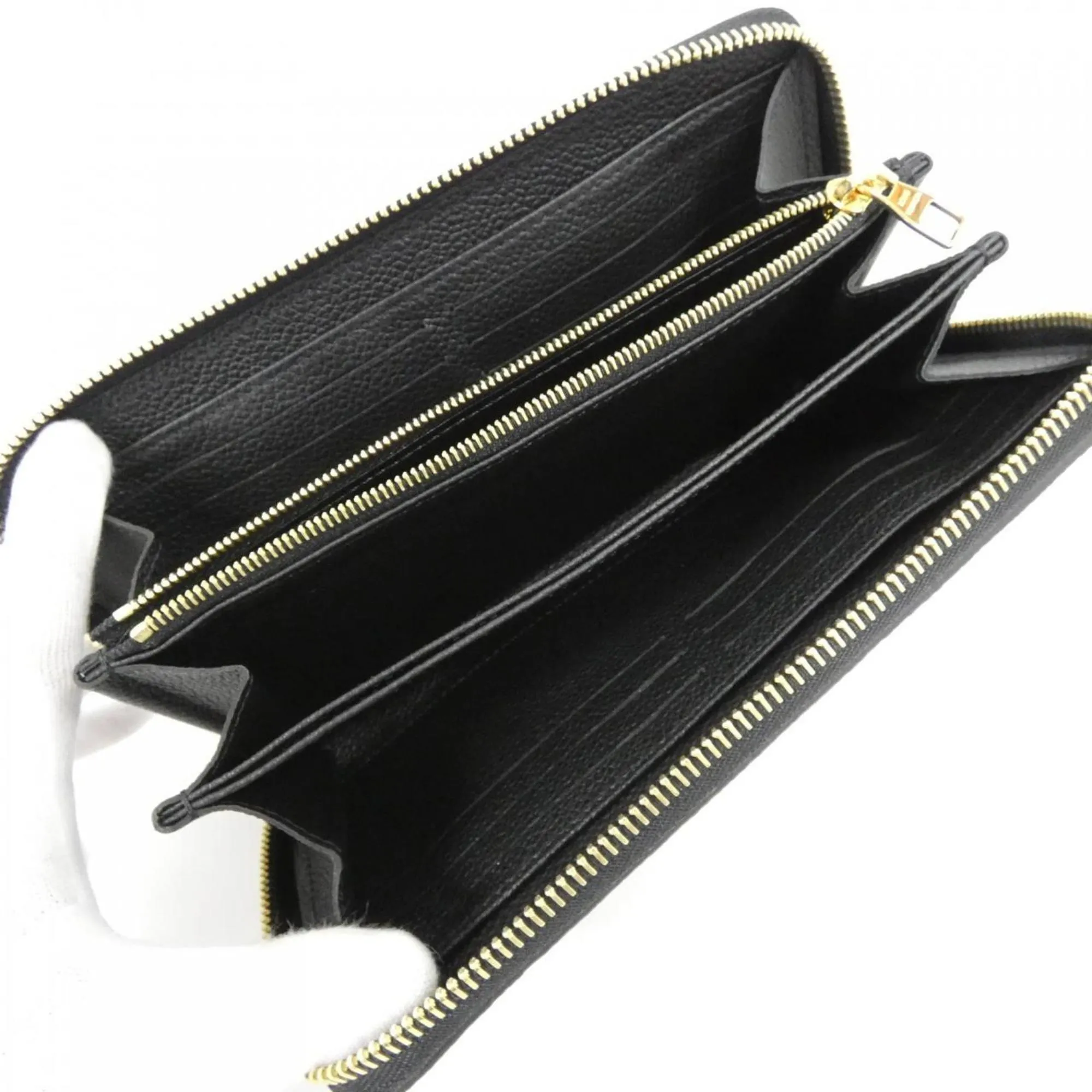 LOUIS VUITTON Black Monogram Wallet