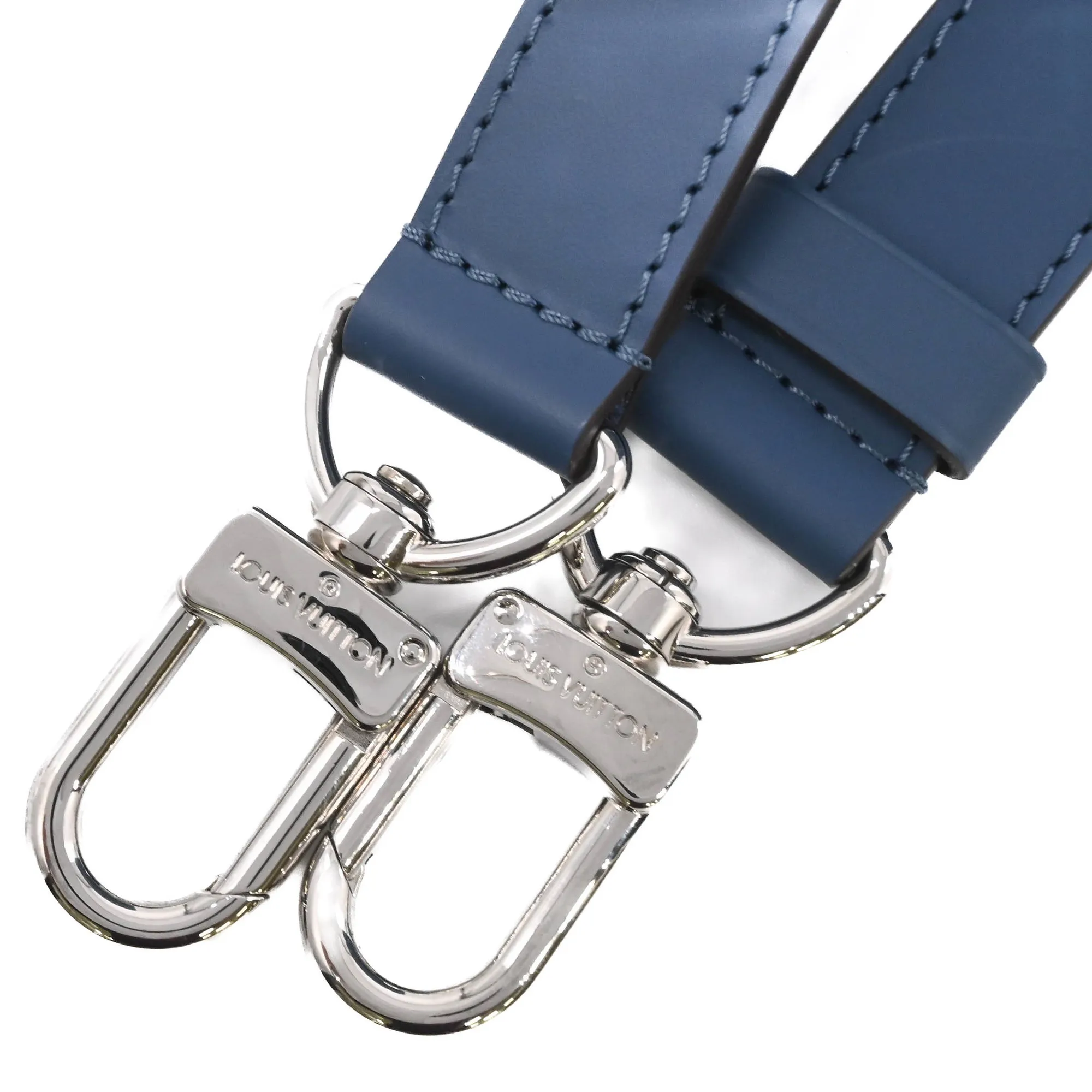 LOUIS VUITTON Blue Leather Bag