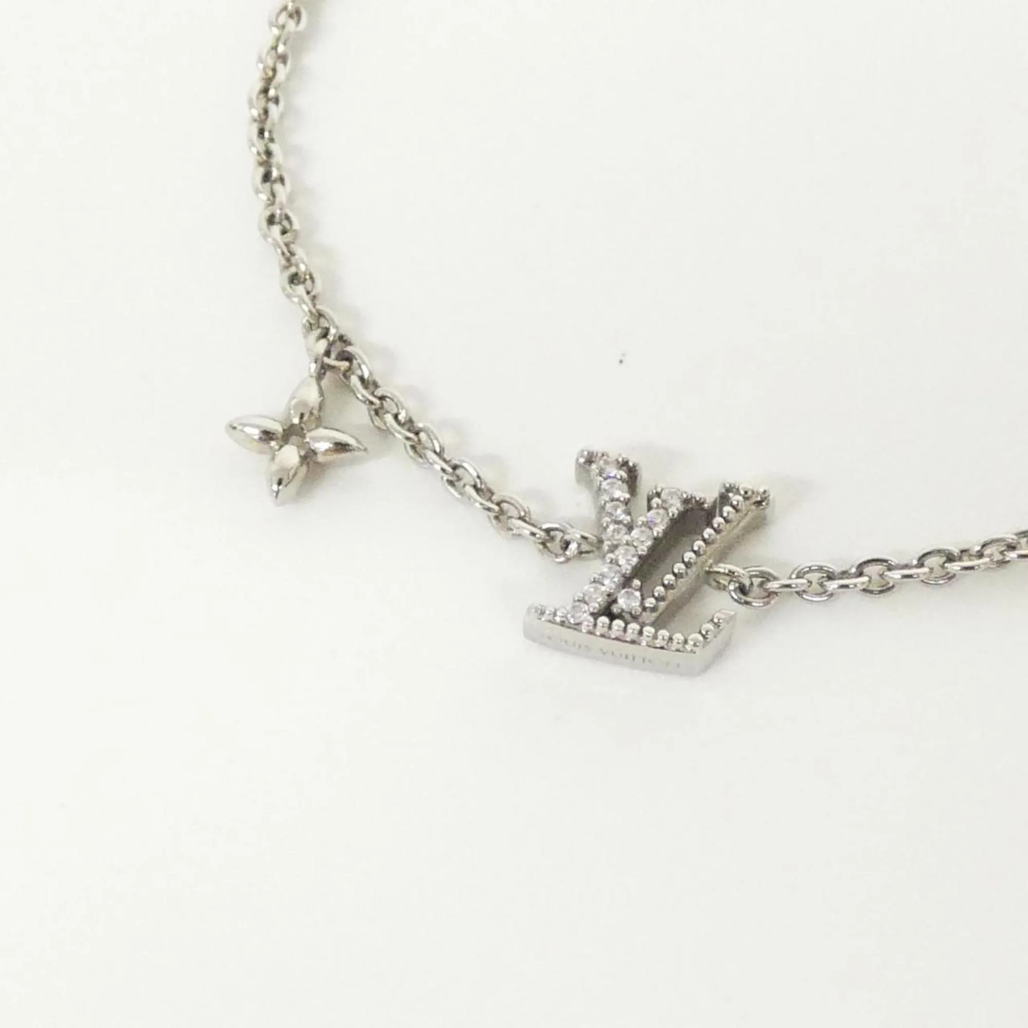 LOUIS VUITTON Silver Charm Bracelet