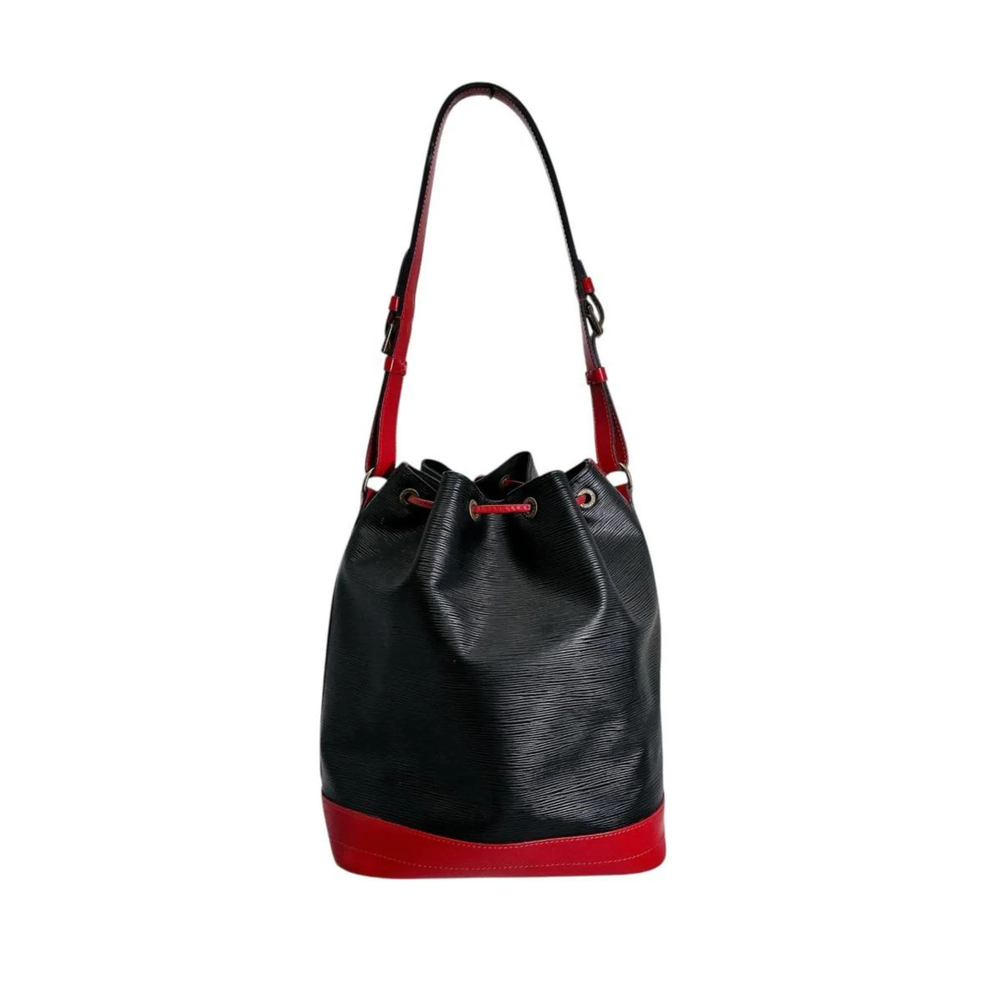 LOUIS VUITTON Black Leather Shoulder Bag