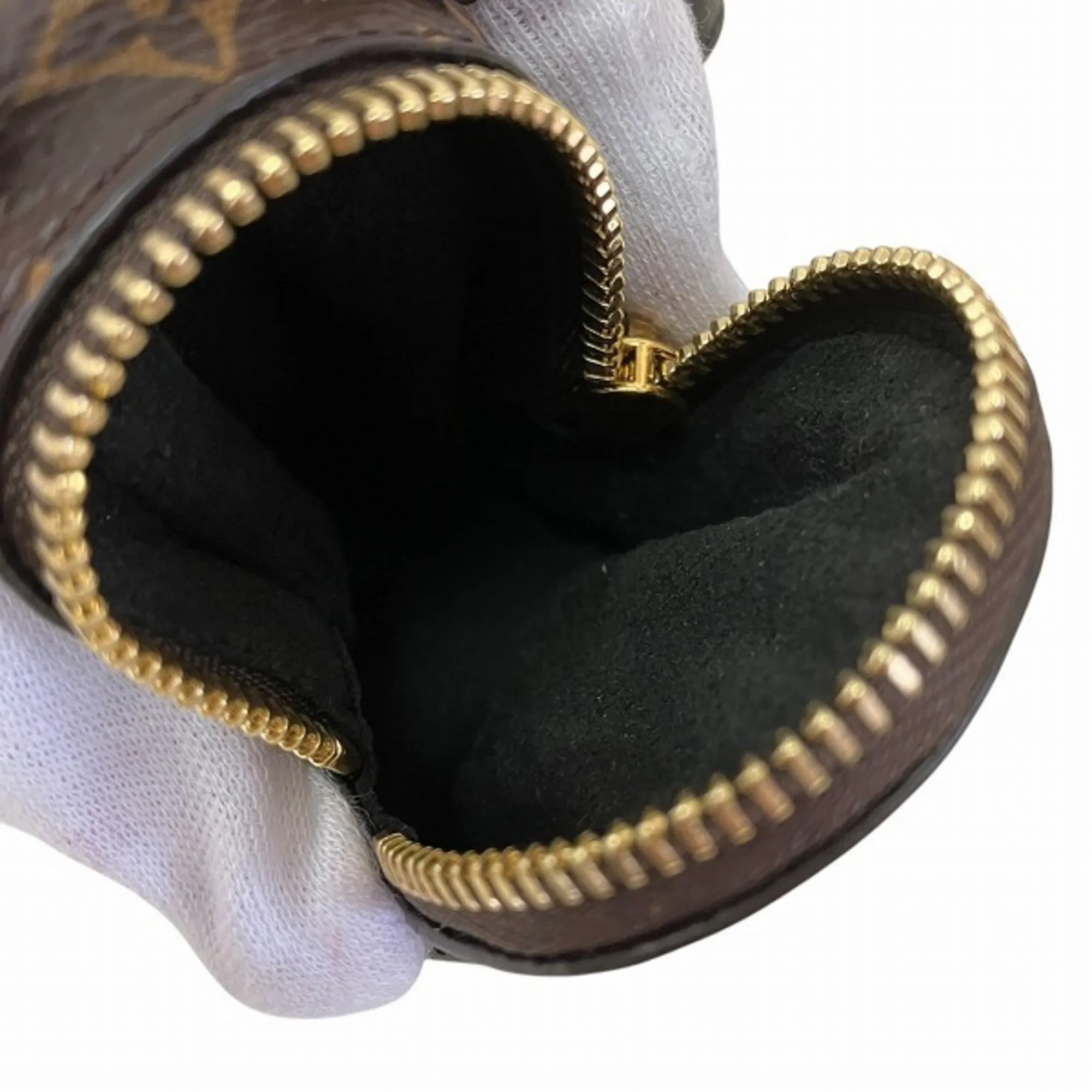 LOUIS VUITTON Brown Monogram Pouch