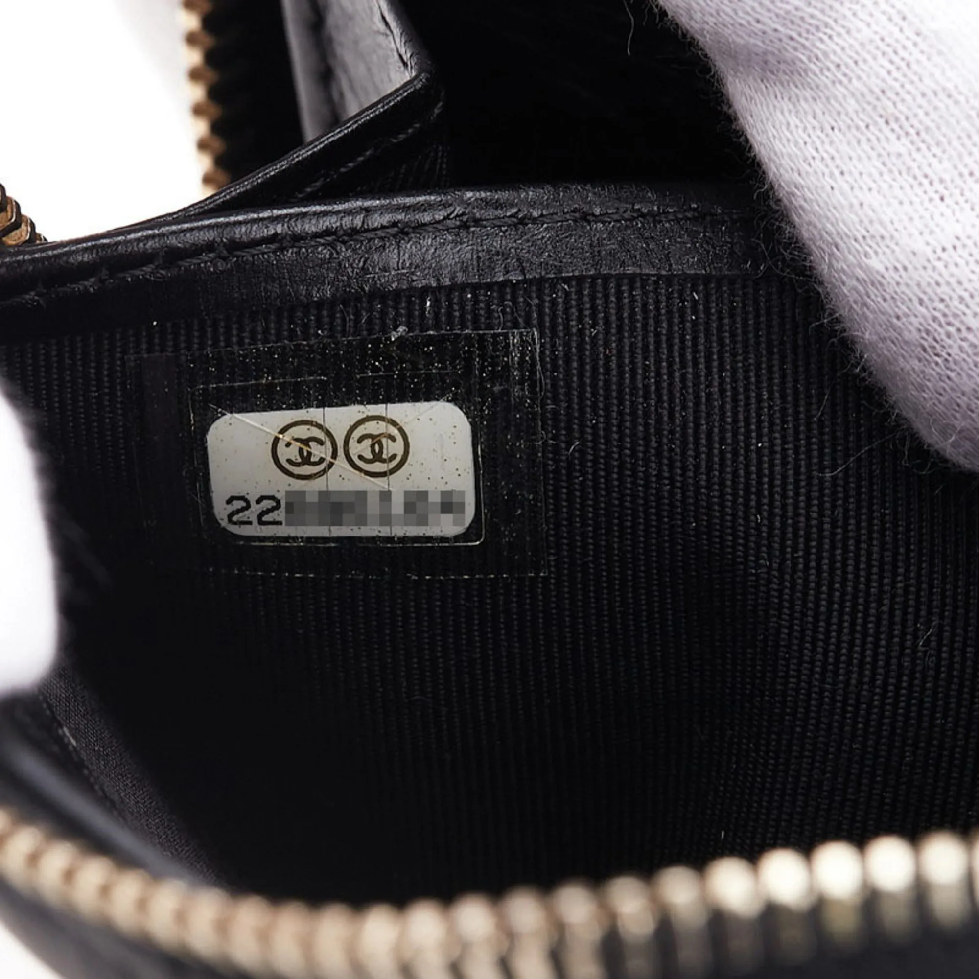 CHANEL Black Leather Wallet