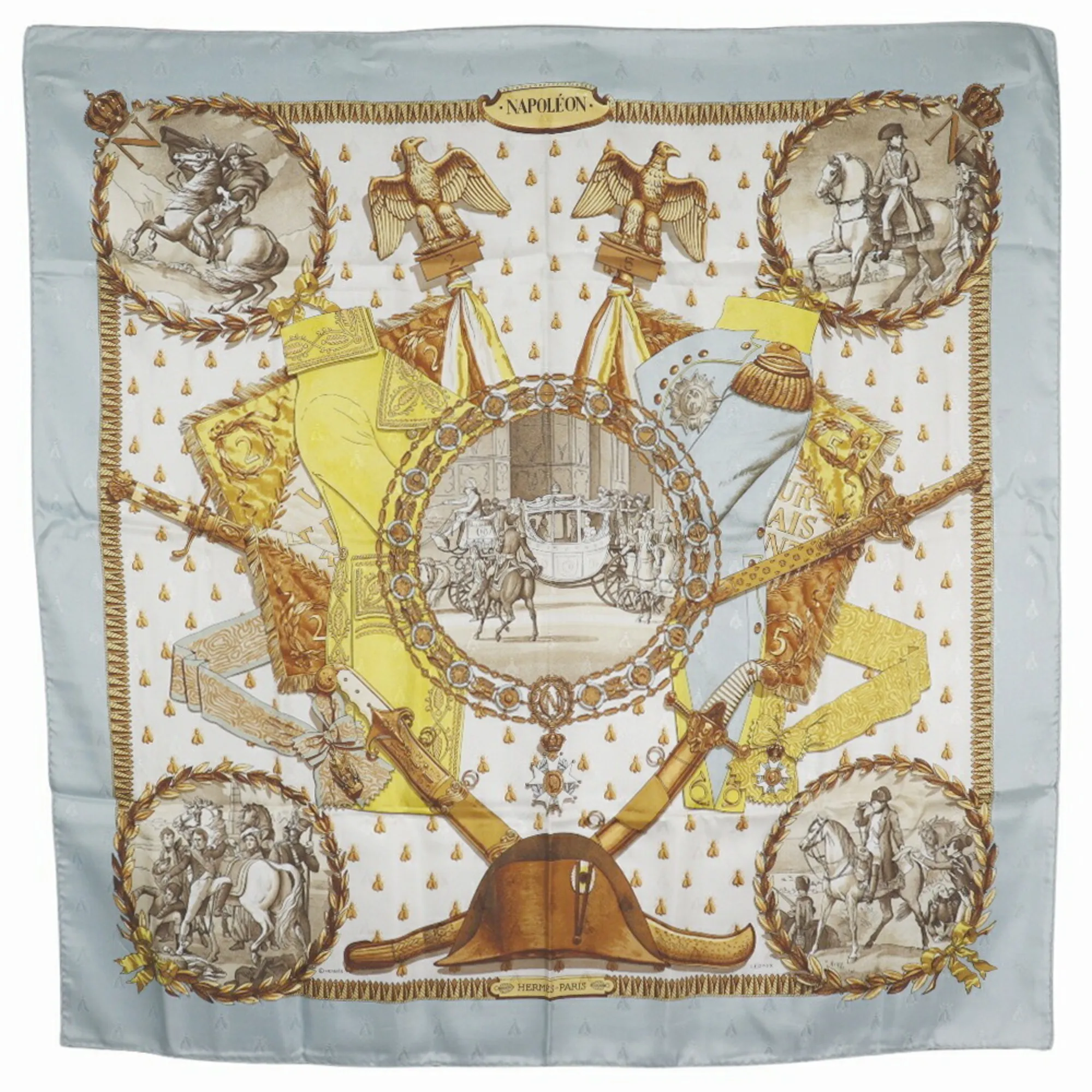 HERMES Blue Scarf