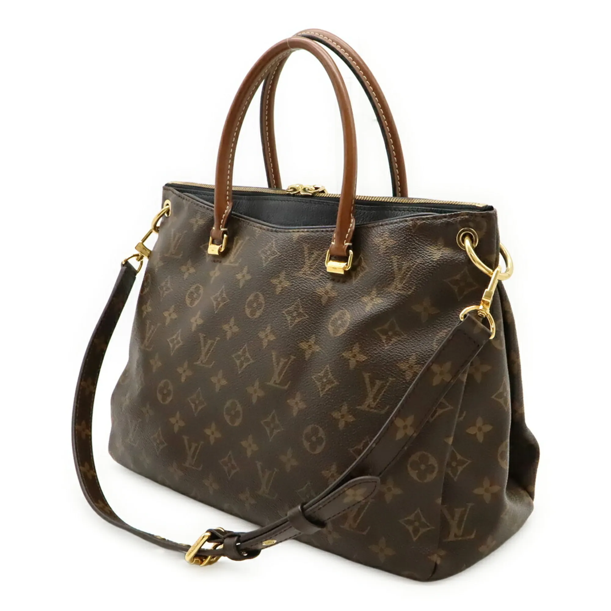 LOUIS VUITTON Black Monogram Shoulder Bag