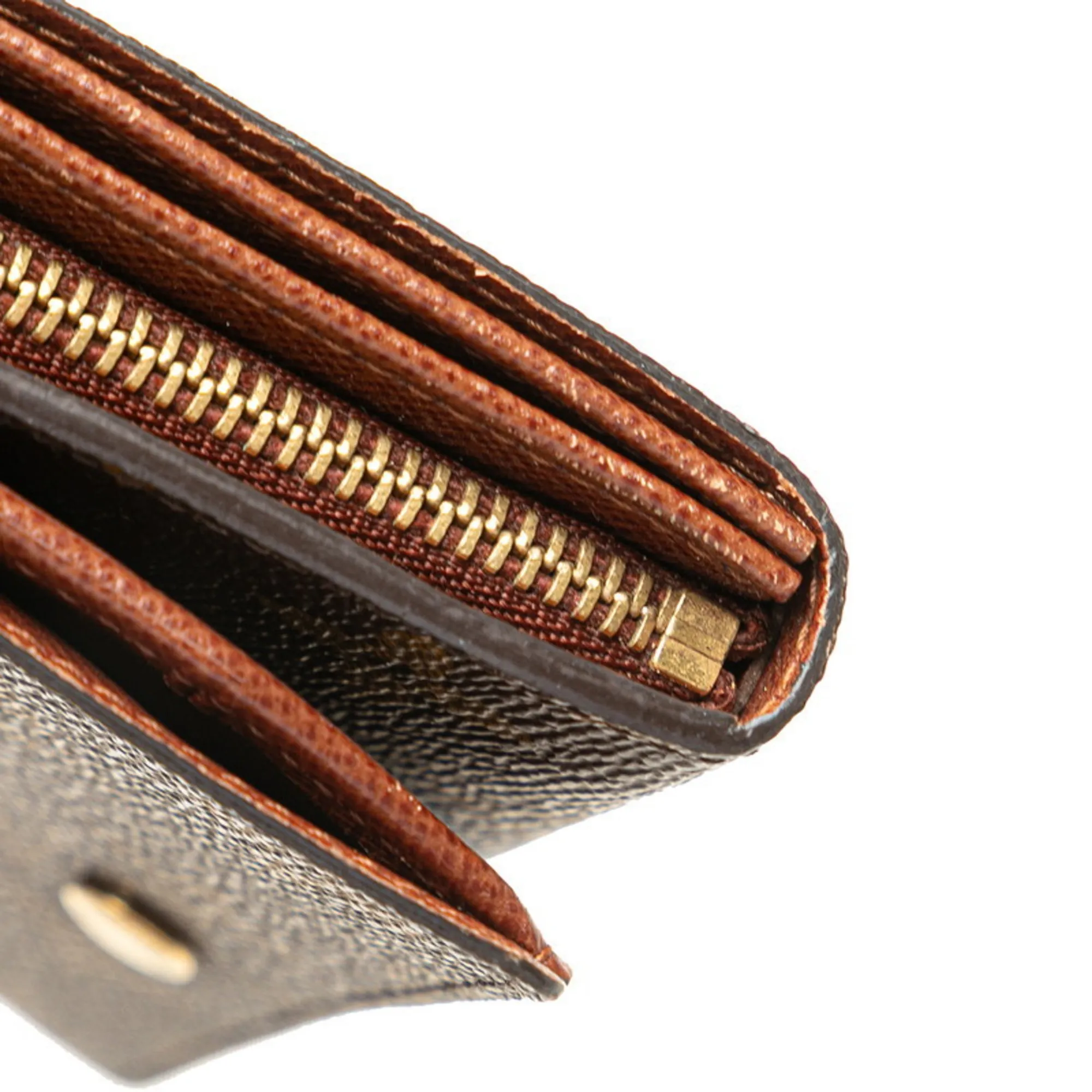 LOUIS VUITTON Brown Monogram Leather Wallet
