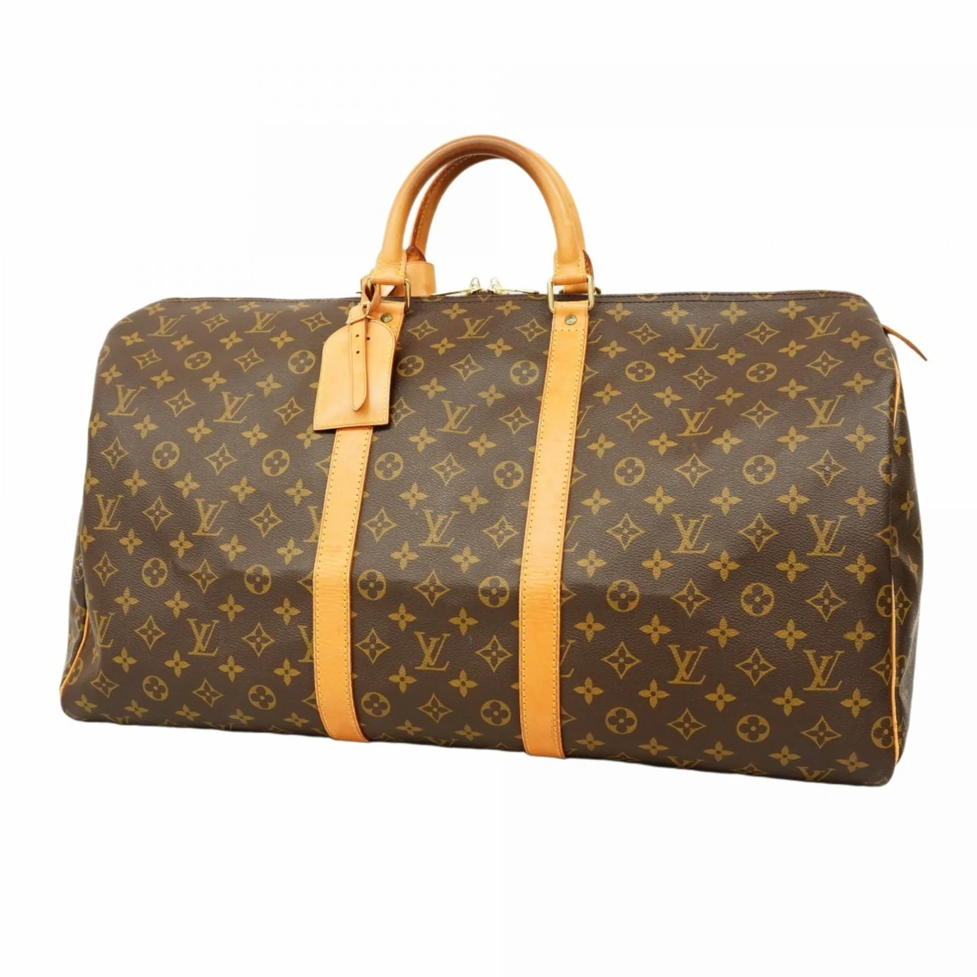 LOUIS VUITTON Brown Monogram Boston Bag