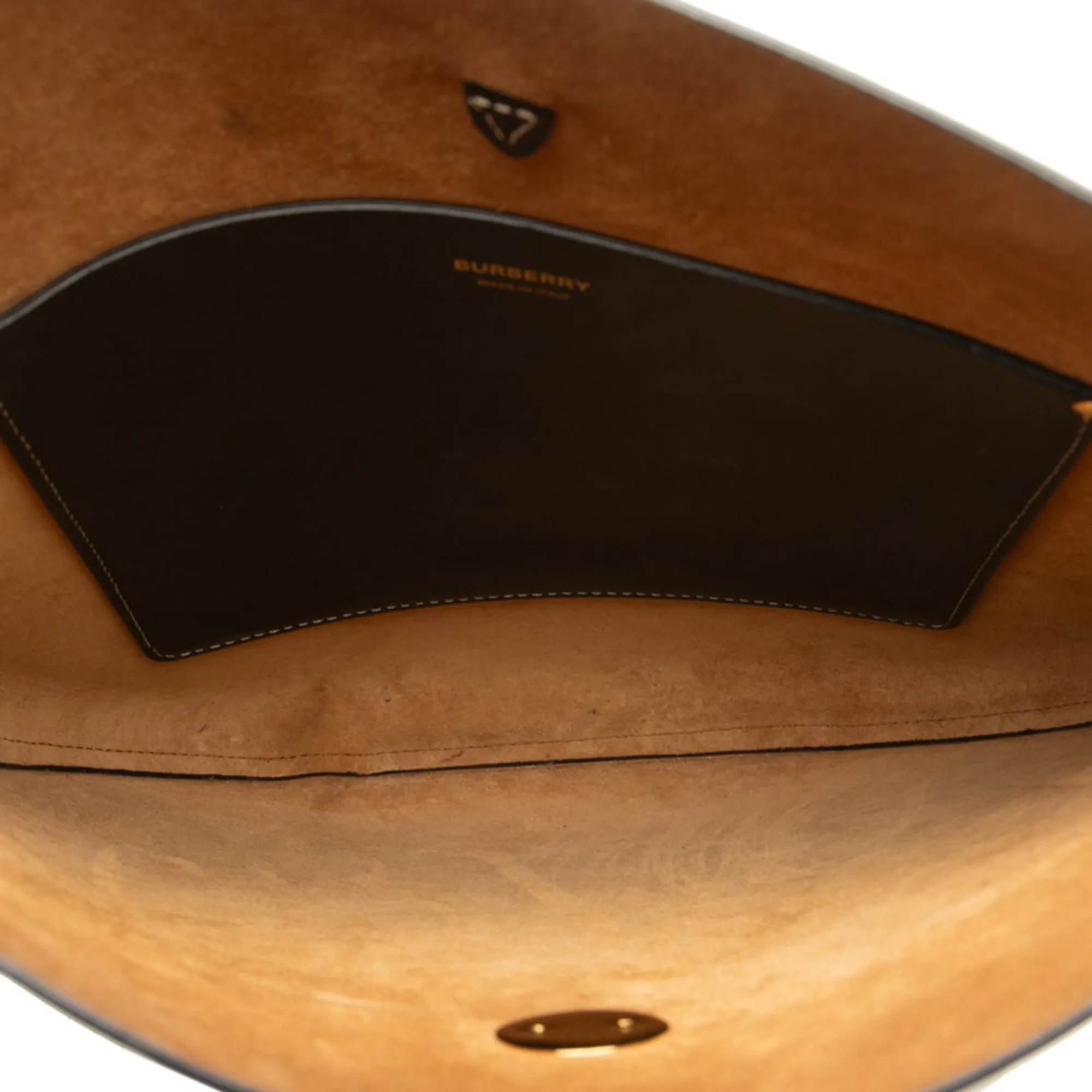 BURBERRY Black Leather Shoulder Bag