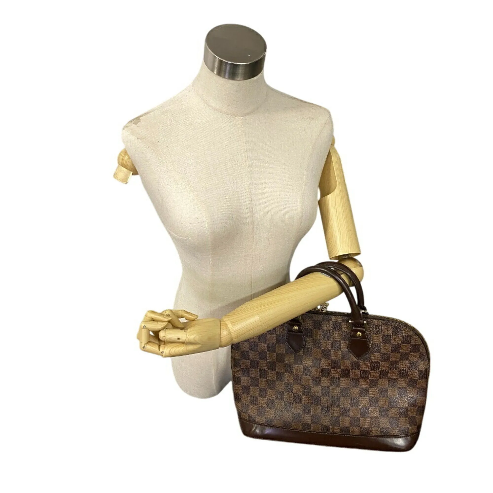 LOUIS VUITTON Brown Damier Alma Bag