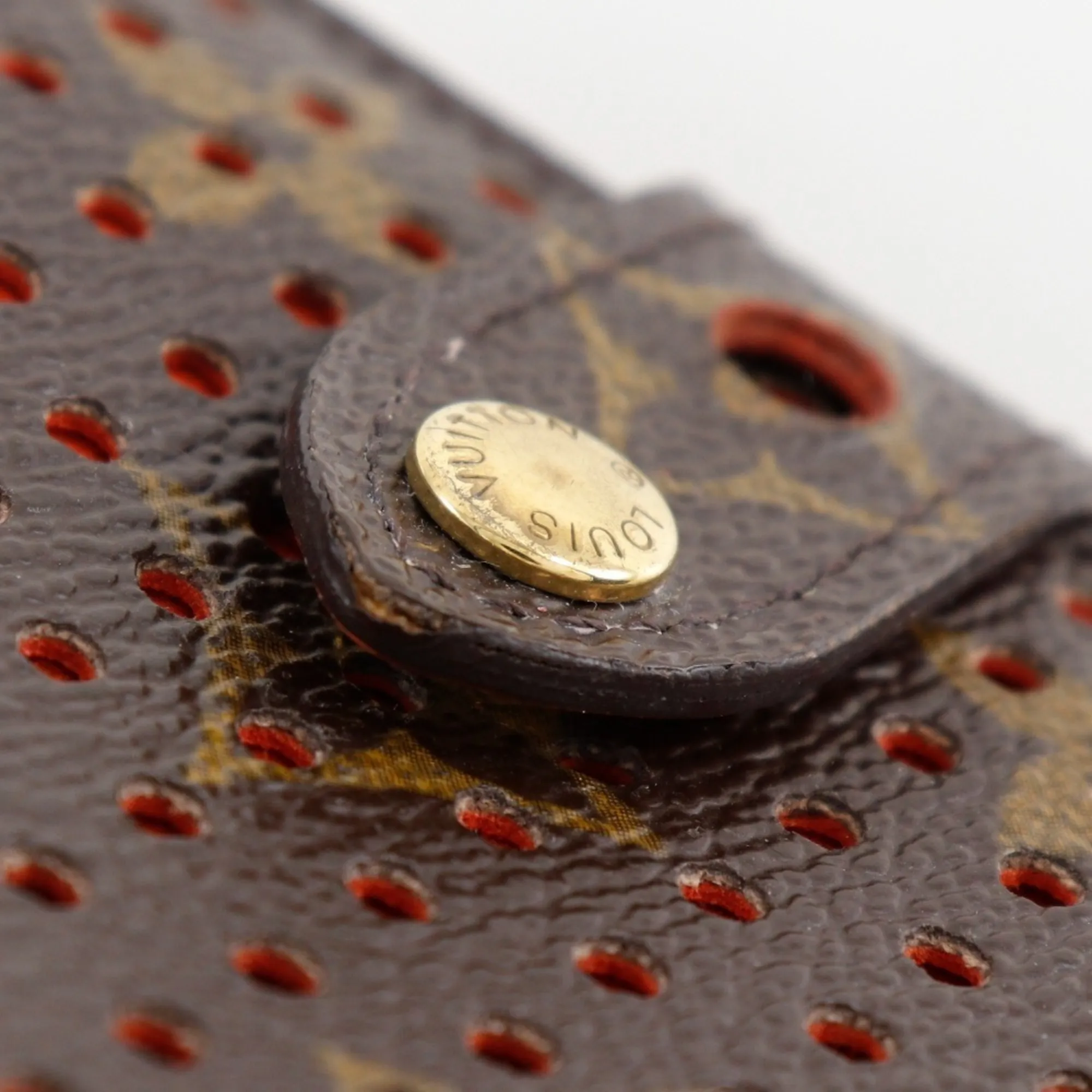 LOUIS VUITTON Orange Monogram Wallet