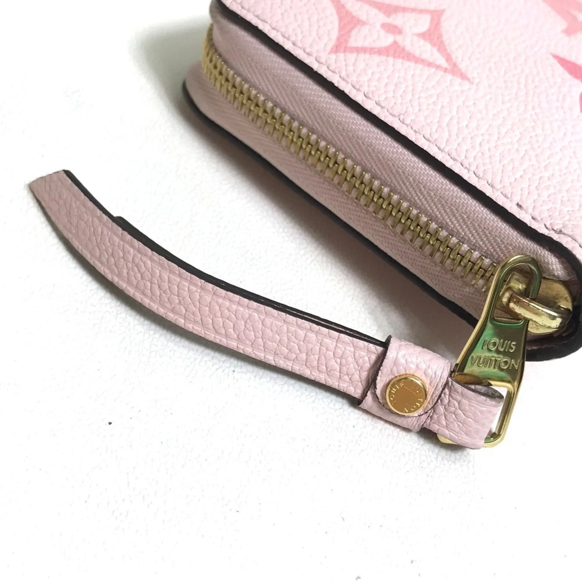 LOUIS VUITTON Pink Monogram Leather Wallet