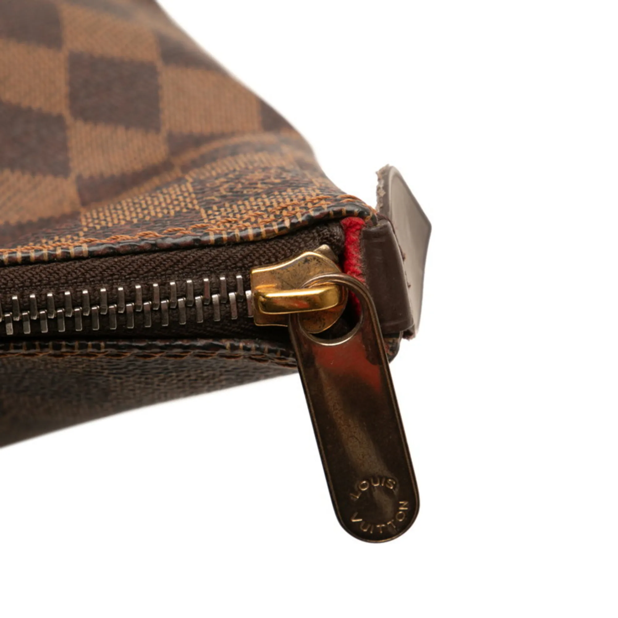 LOUIS VUITTON Brown Damier Leather Bag