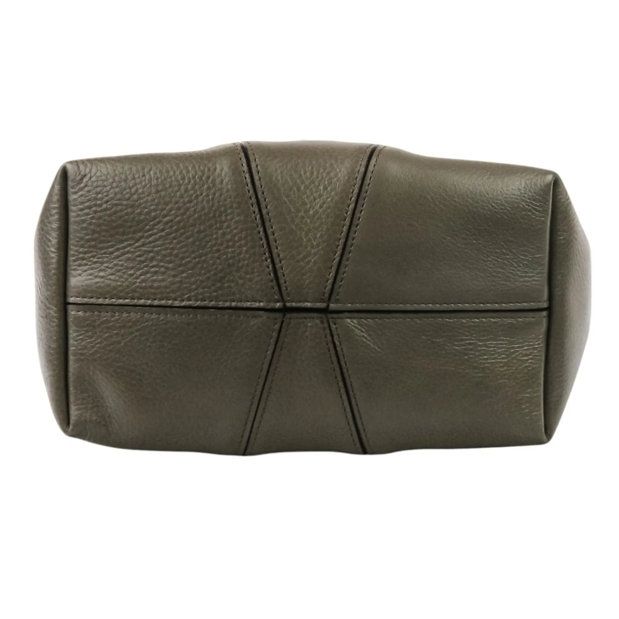 CHLOE Green Leather Tote Bag