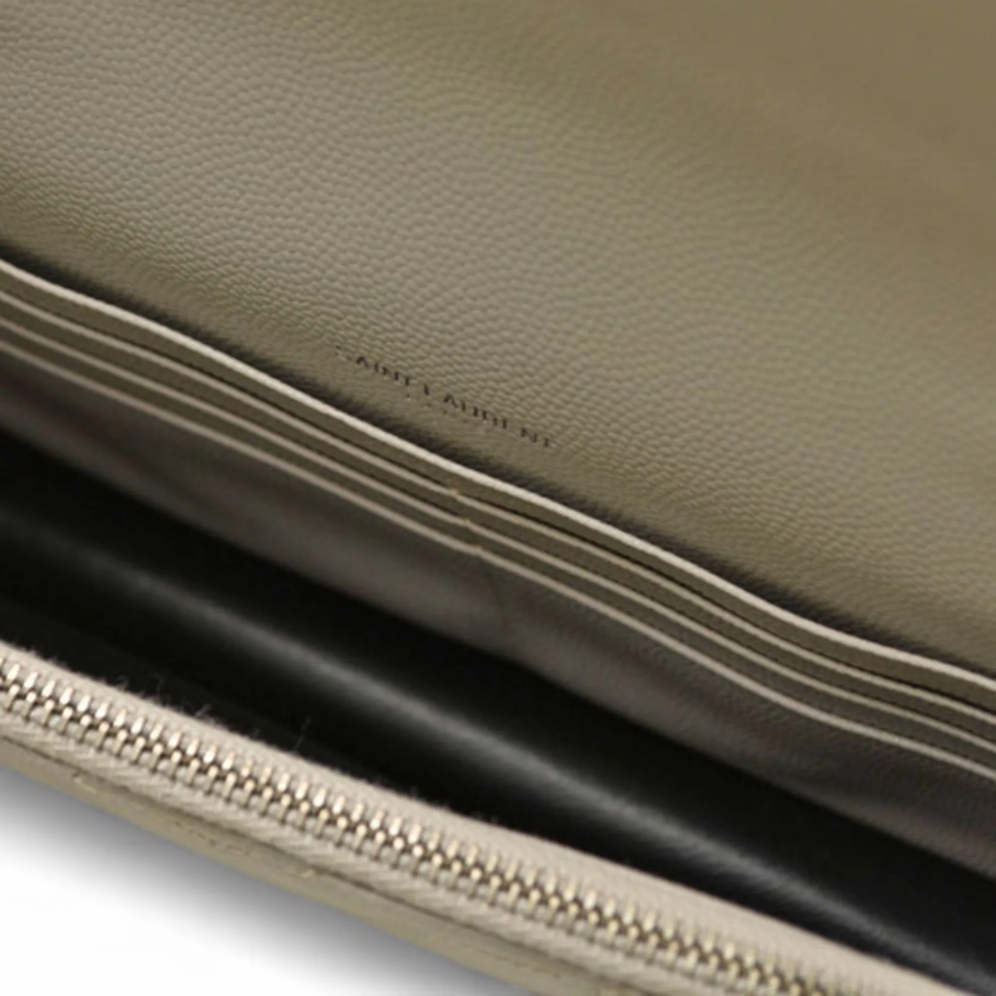 SAINT LAURENT Gray Monogram Wallet