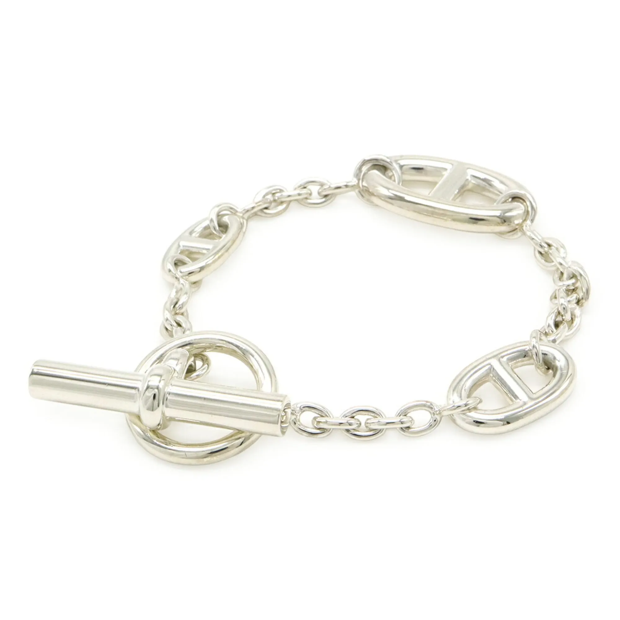 HERMES Silver Charm Bracelet
