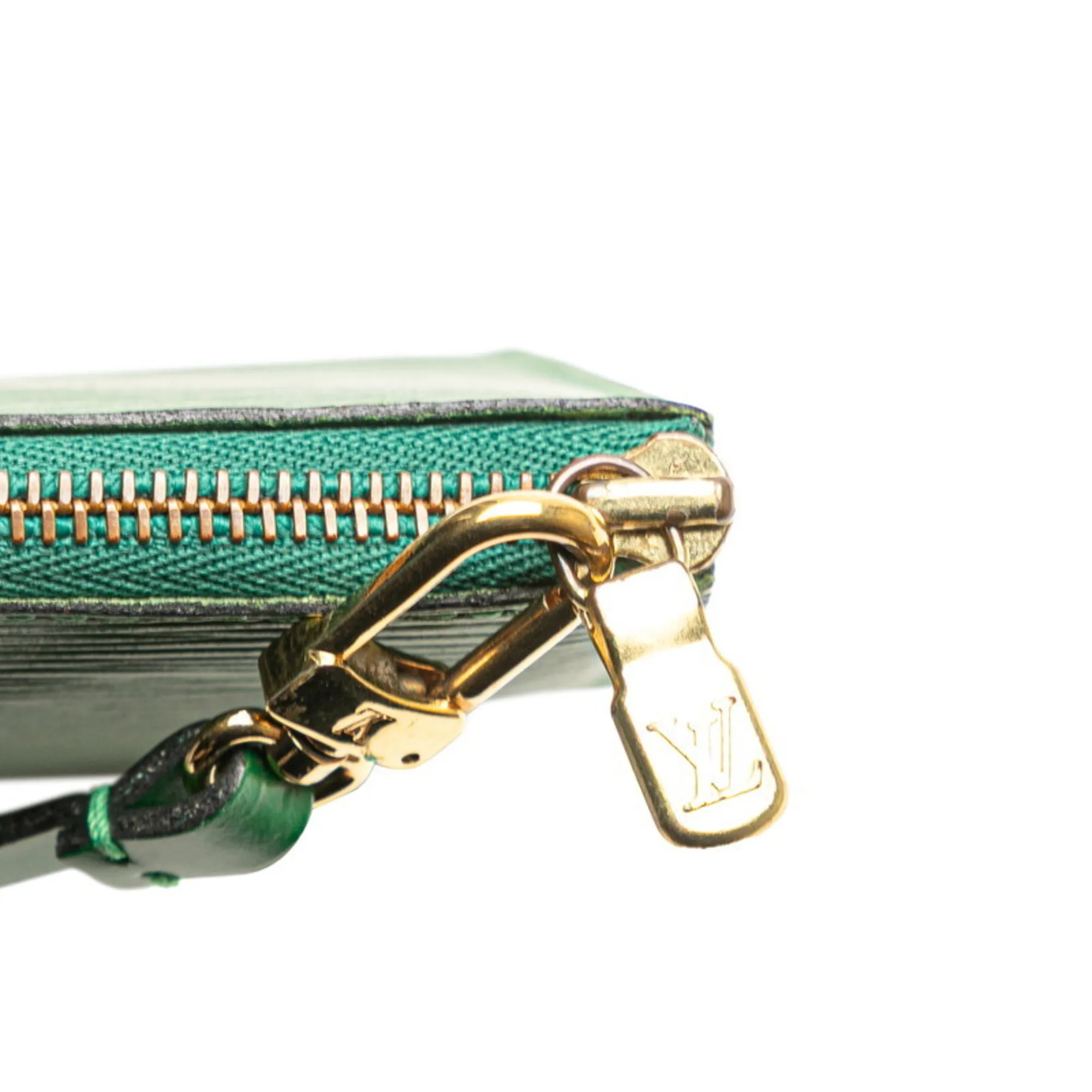 LOUIS VUITTON Green Leather Mini Bag