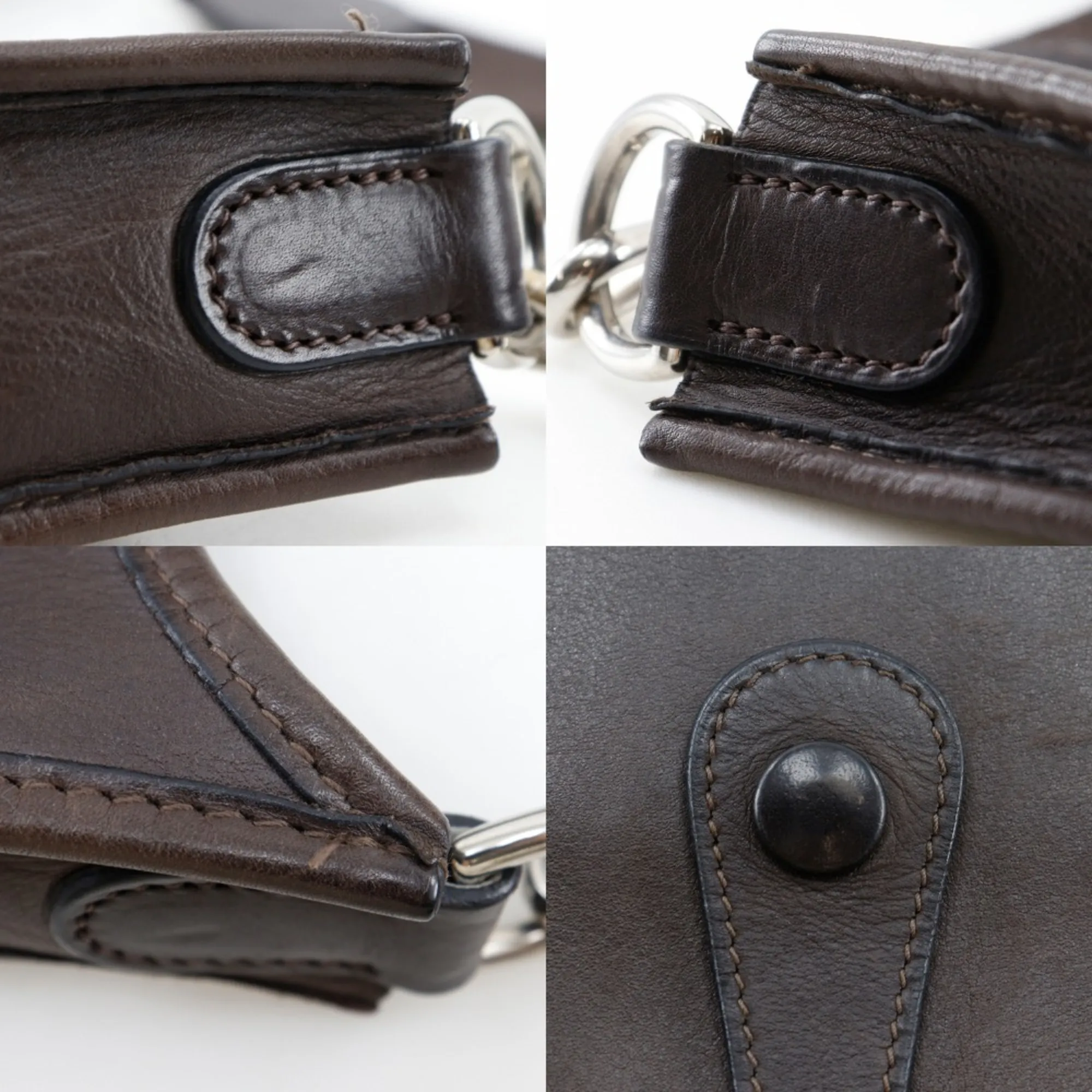 HERMES Brown Shoulder Bag