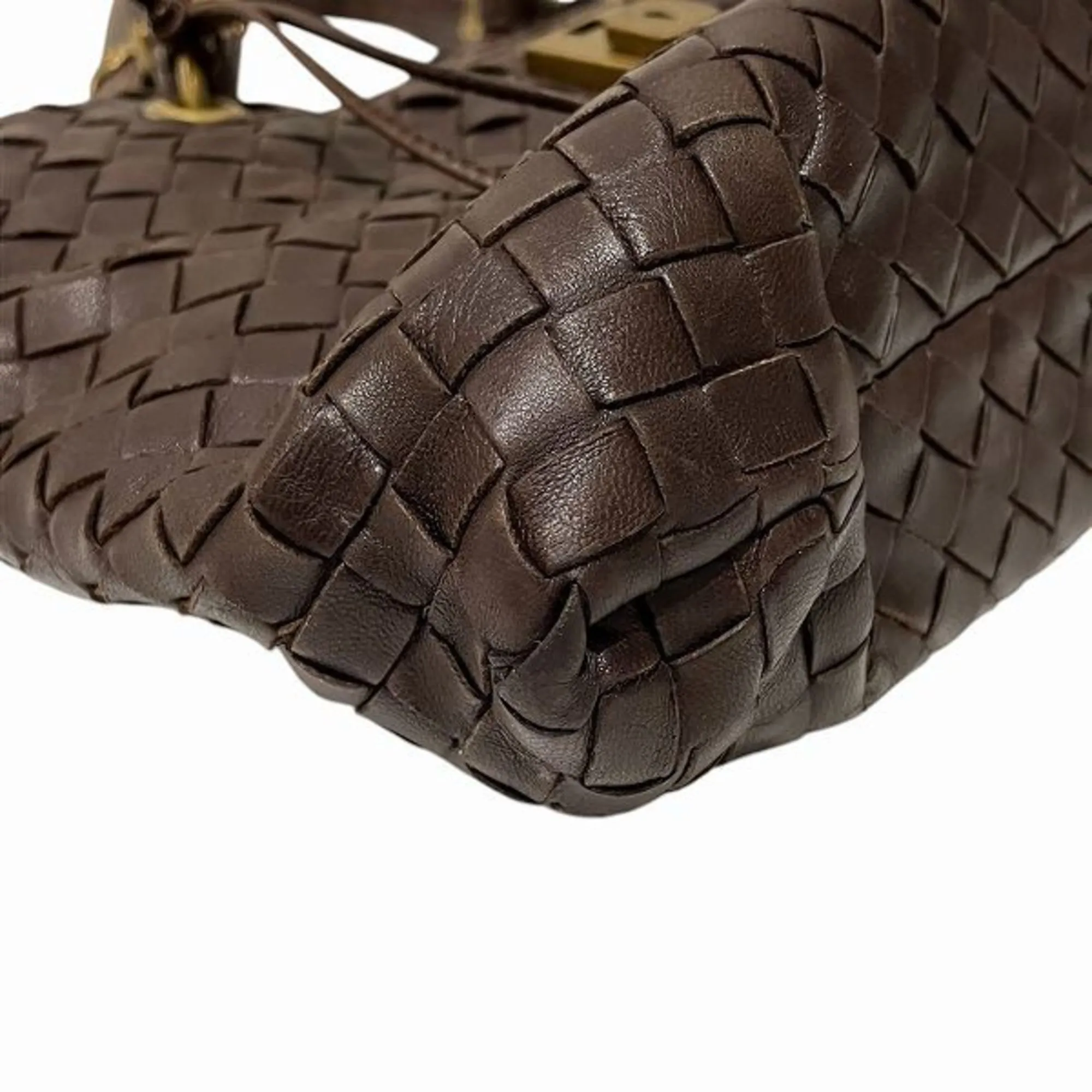 BOTTEGA VENETA Brown Intrecciato Bag
