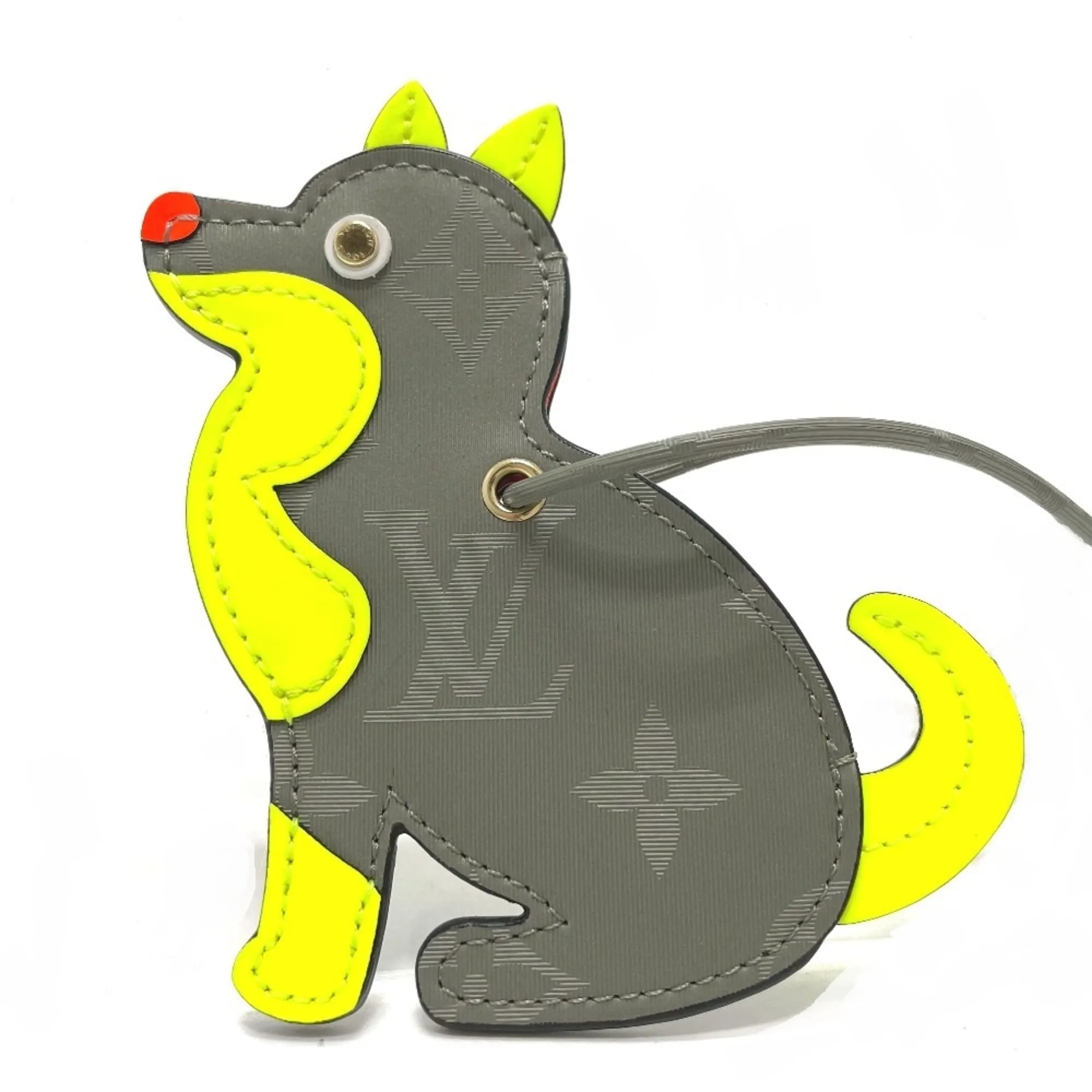 LOUIS VUITTON Gray Monogram Charm