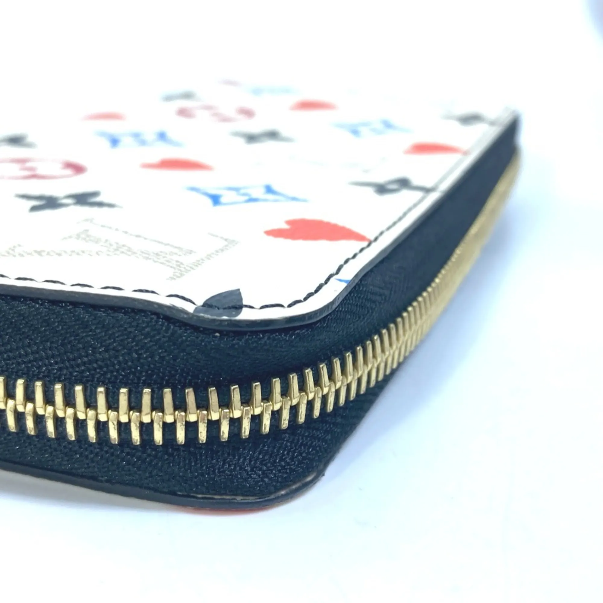 LOUIS VUITTON White Monogram Wallet