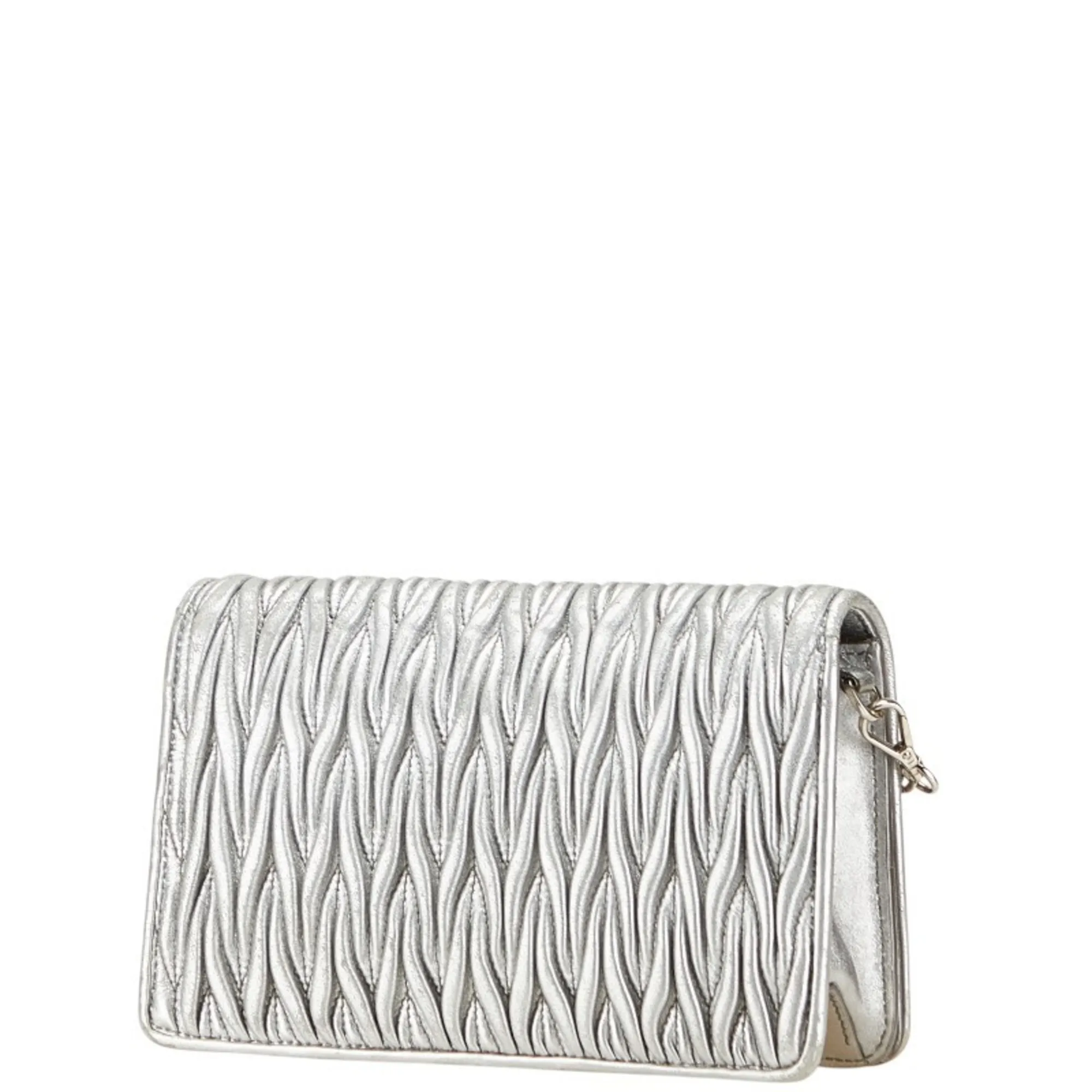 MIU MIU Brown Leather Shoulder Bag