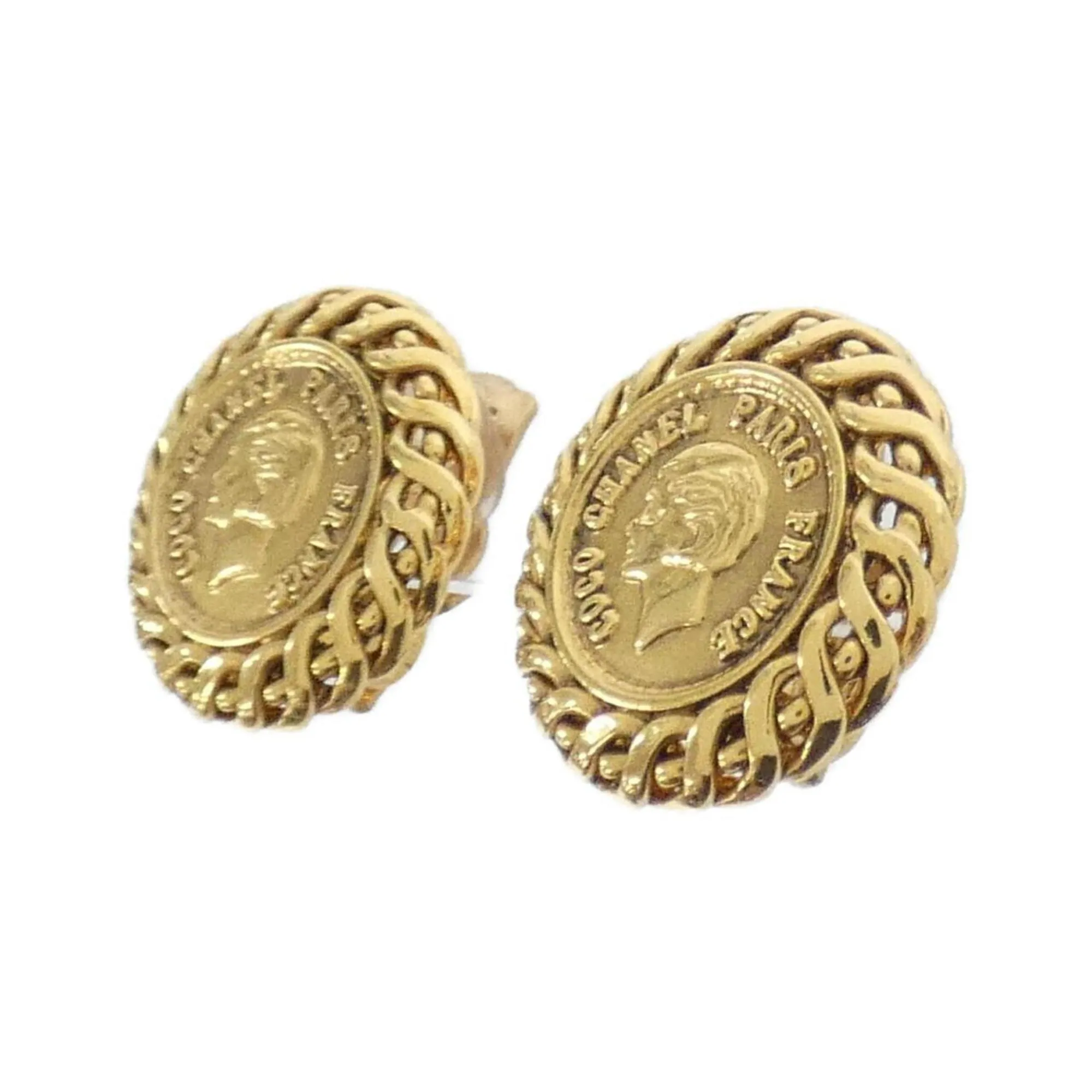 CHANEL Gold Earrings