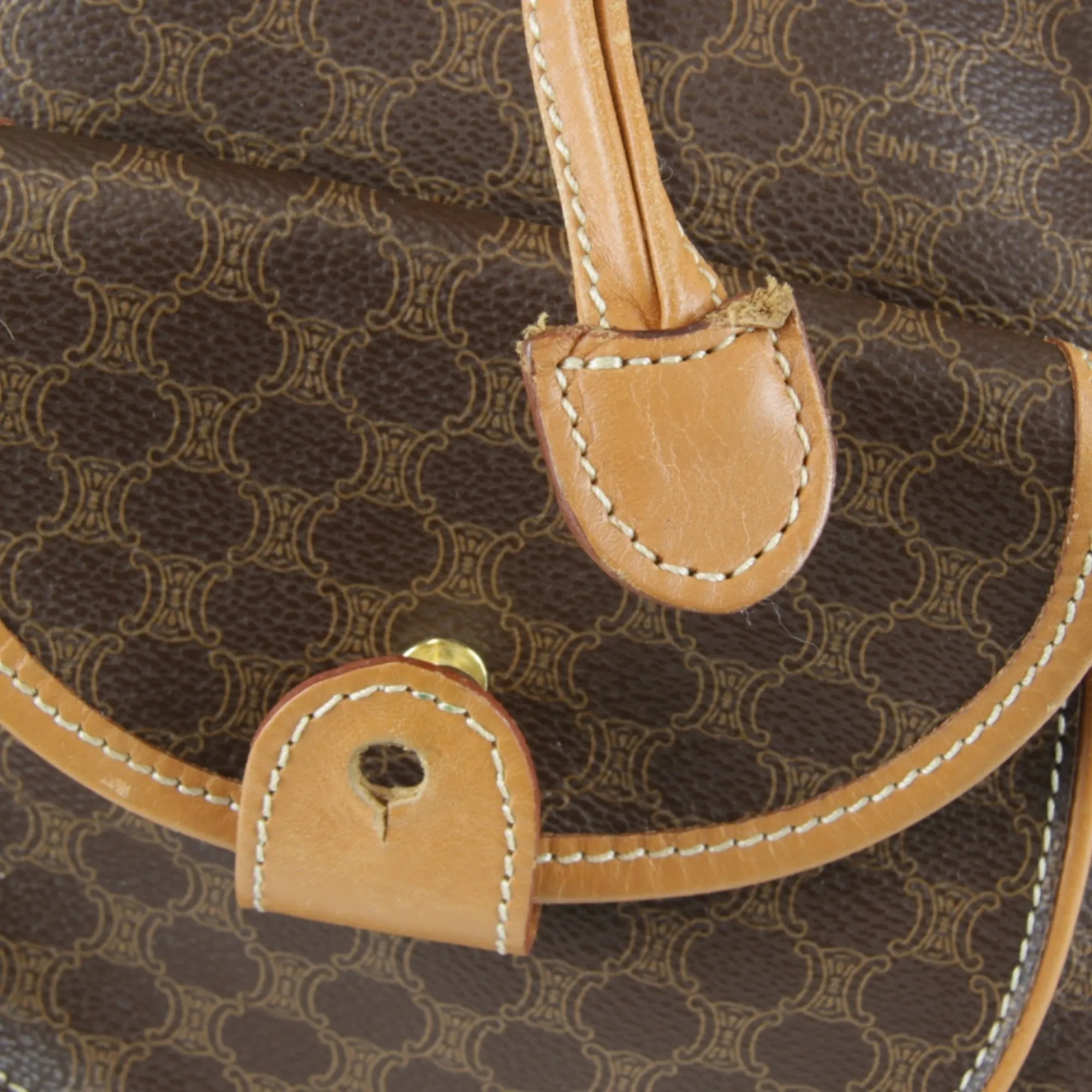 CELINE Brown Leather Backpack