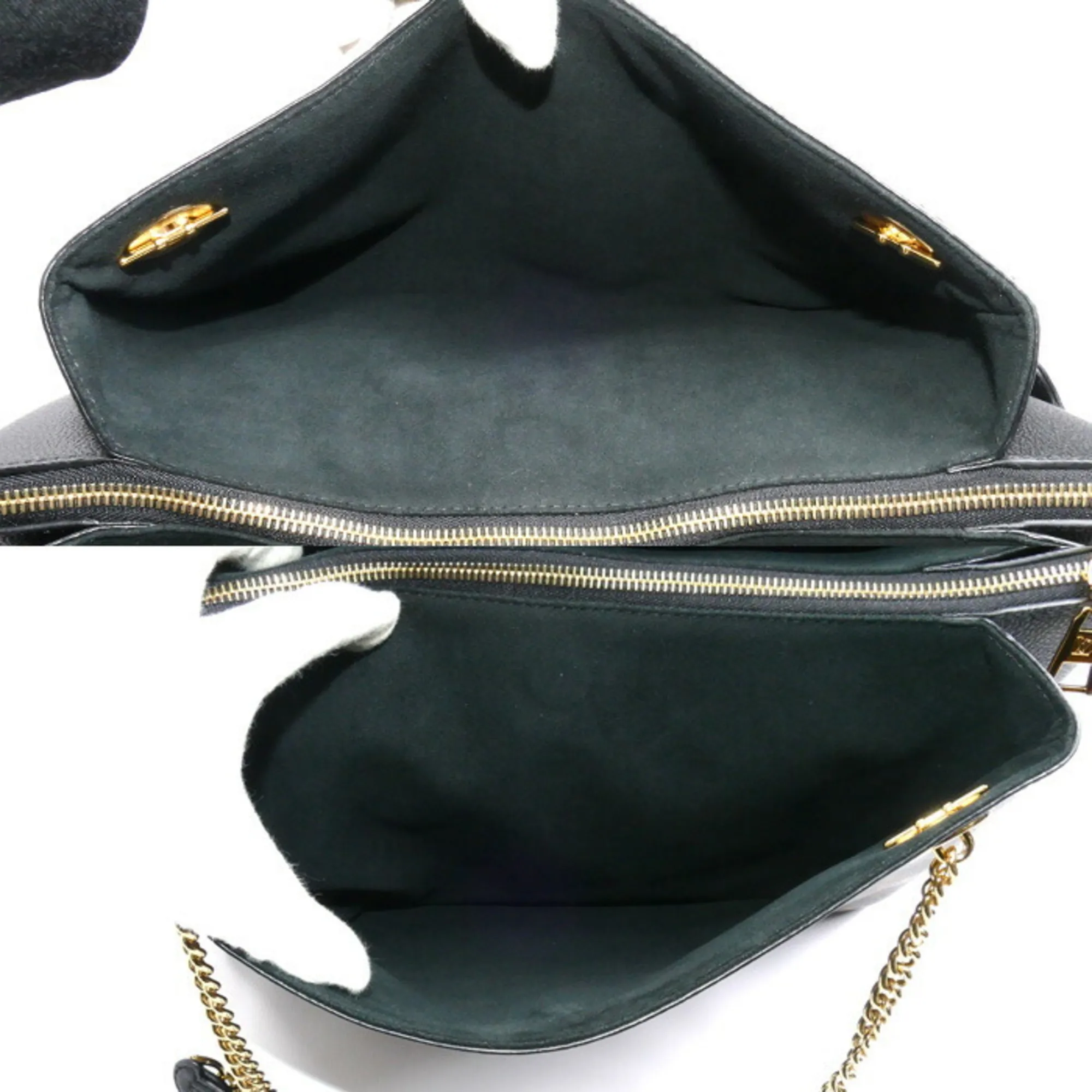 LOUIS VUITTON Black Monogram Shoulder Bag
