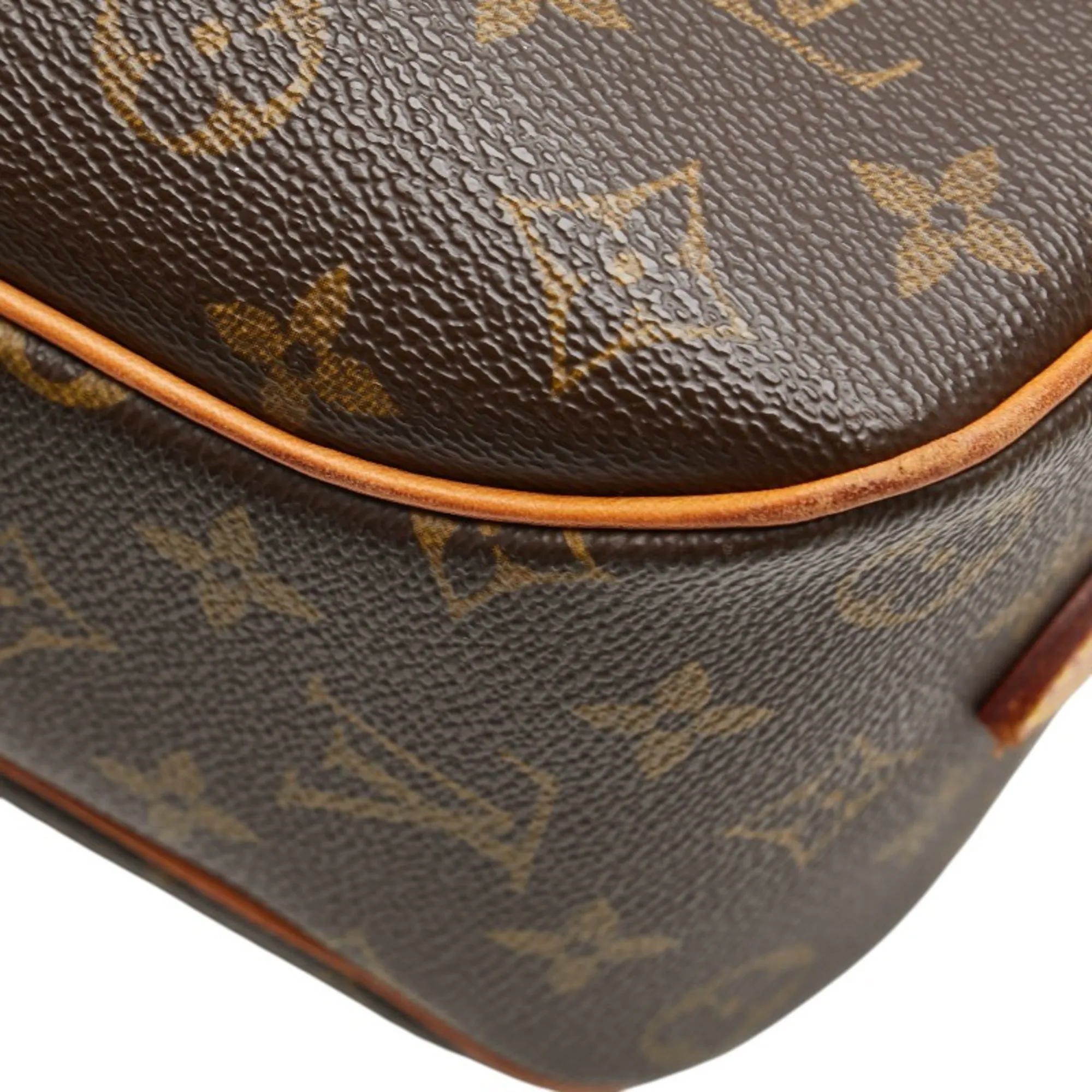LOUIS VUITTON Brown Monogram Leather Shoulder Bag