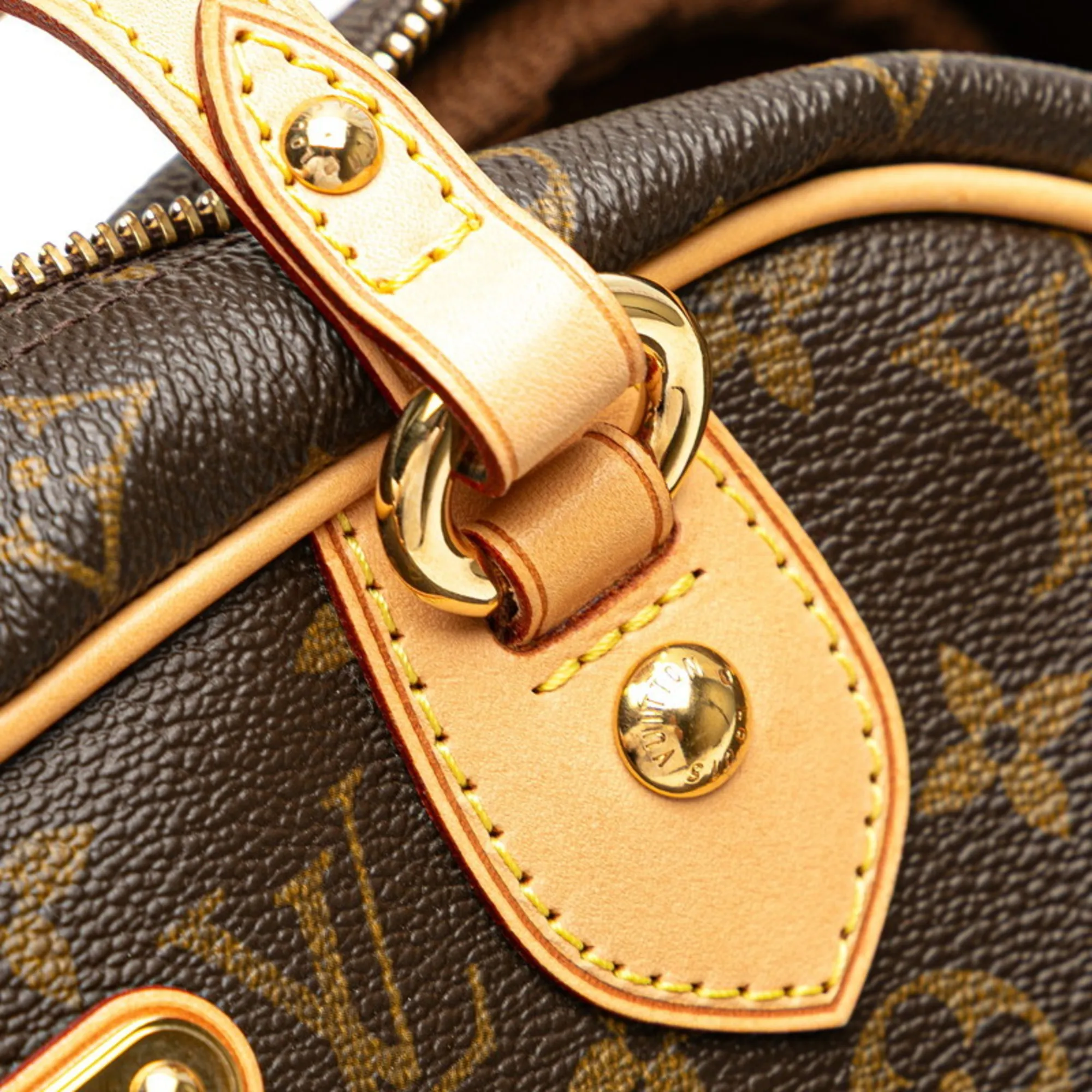 LOUIS VUITTON Brown Monogram Leather Bag