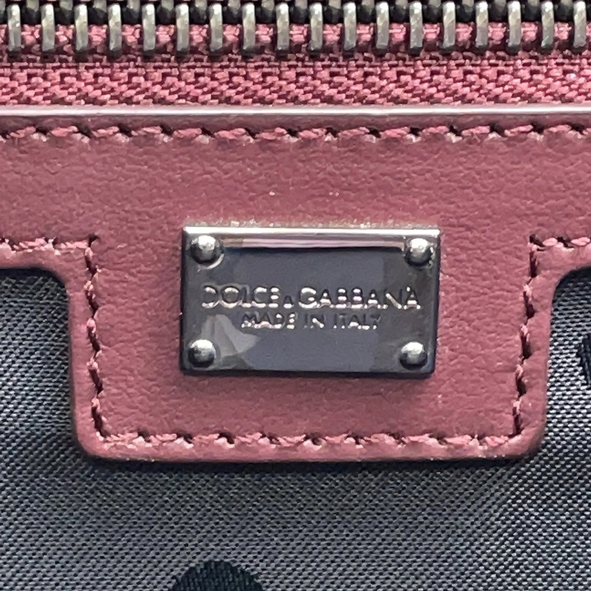 DOLCE & GABBANA White Leather Tote Bag