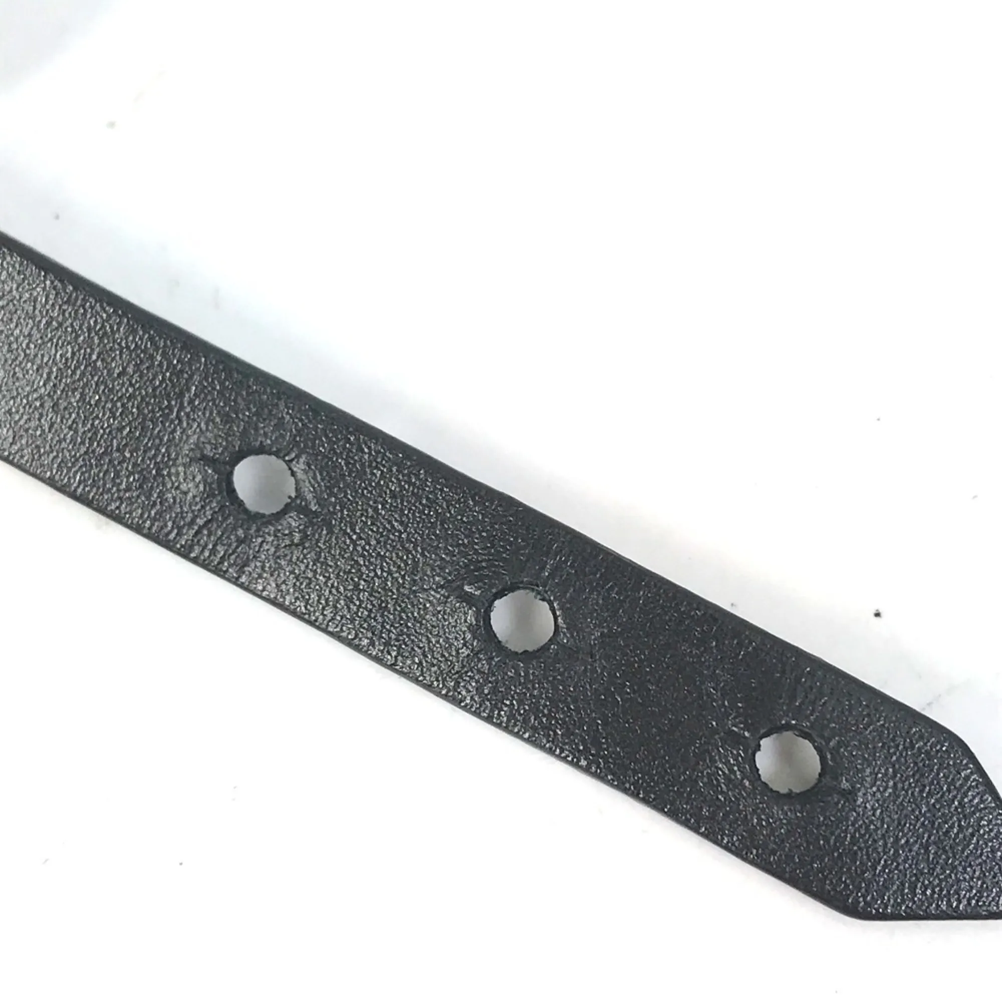 LOUIS VUITTON Black Monogram Leather Charm Bracelet