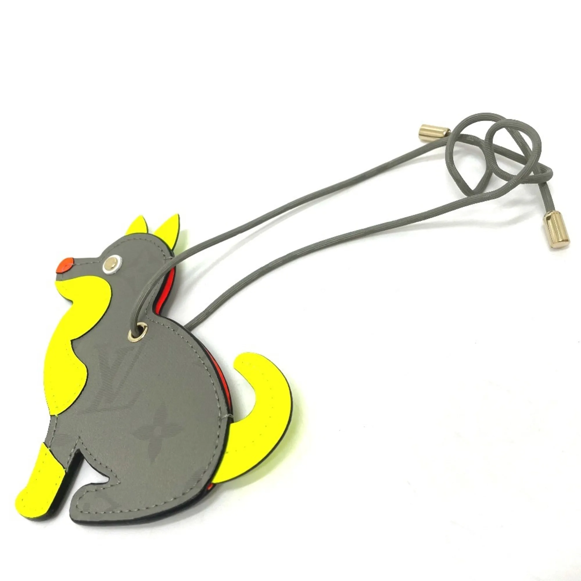 LOUIS VUITTON Gray Monogram Charm