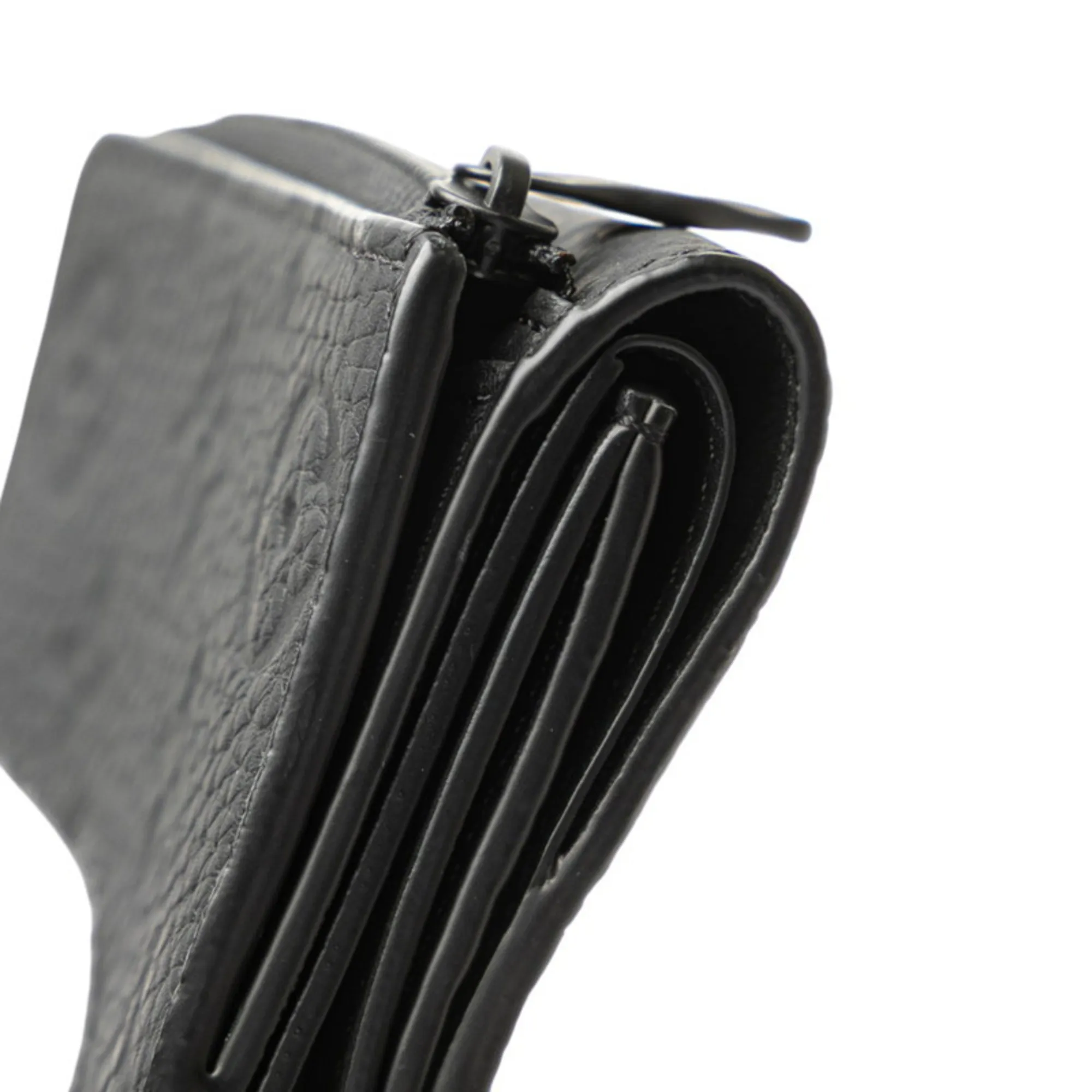 LOUIS VUITTON Black Monogram Leather Wallet