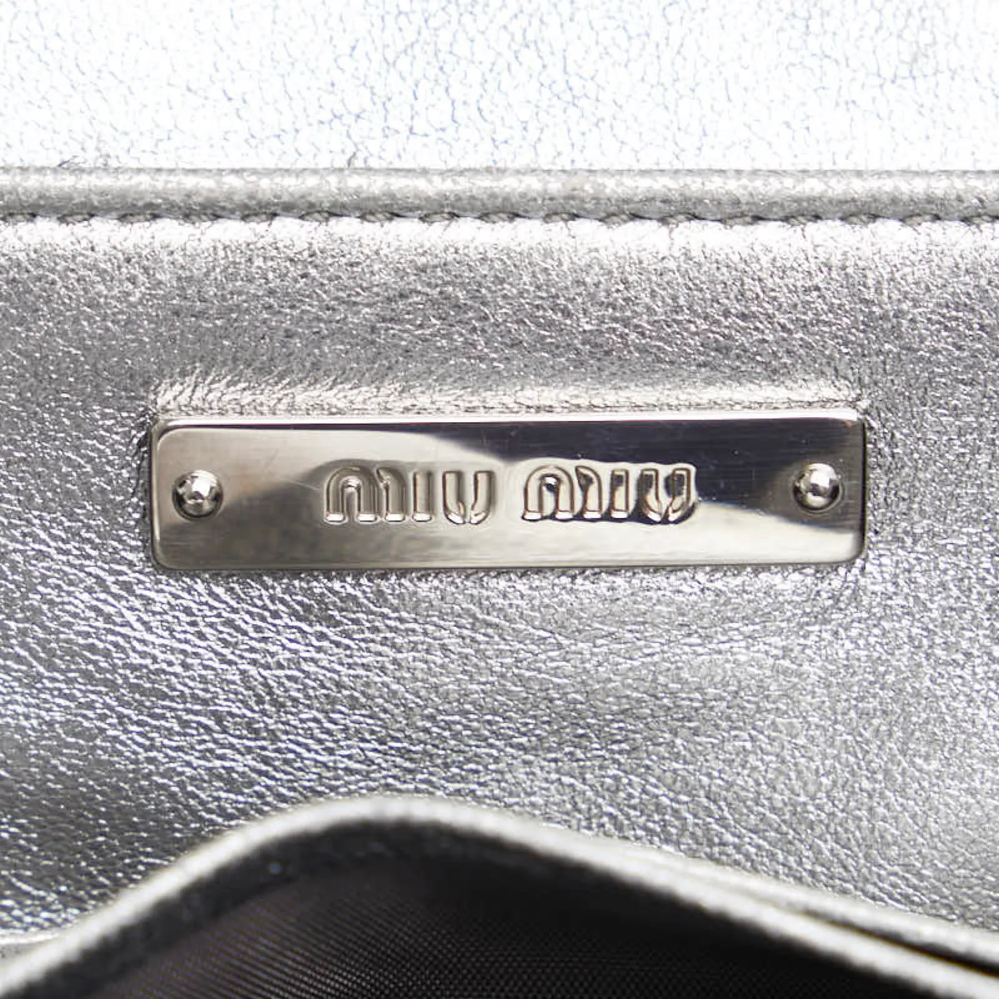 MIU MIU Brown Leather Shoulder Bag