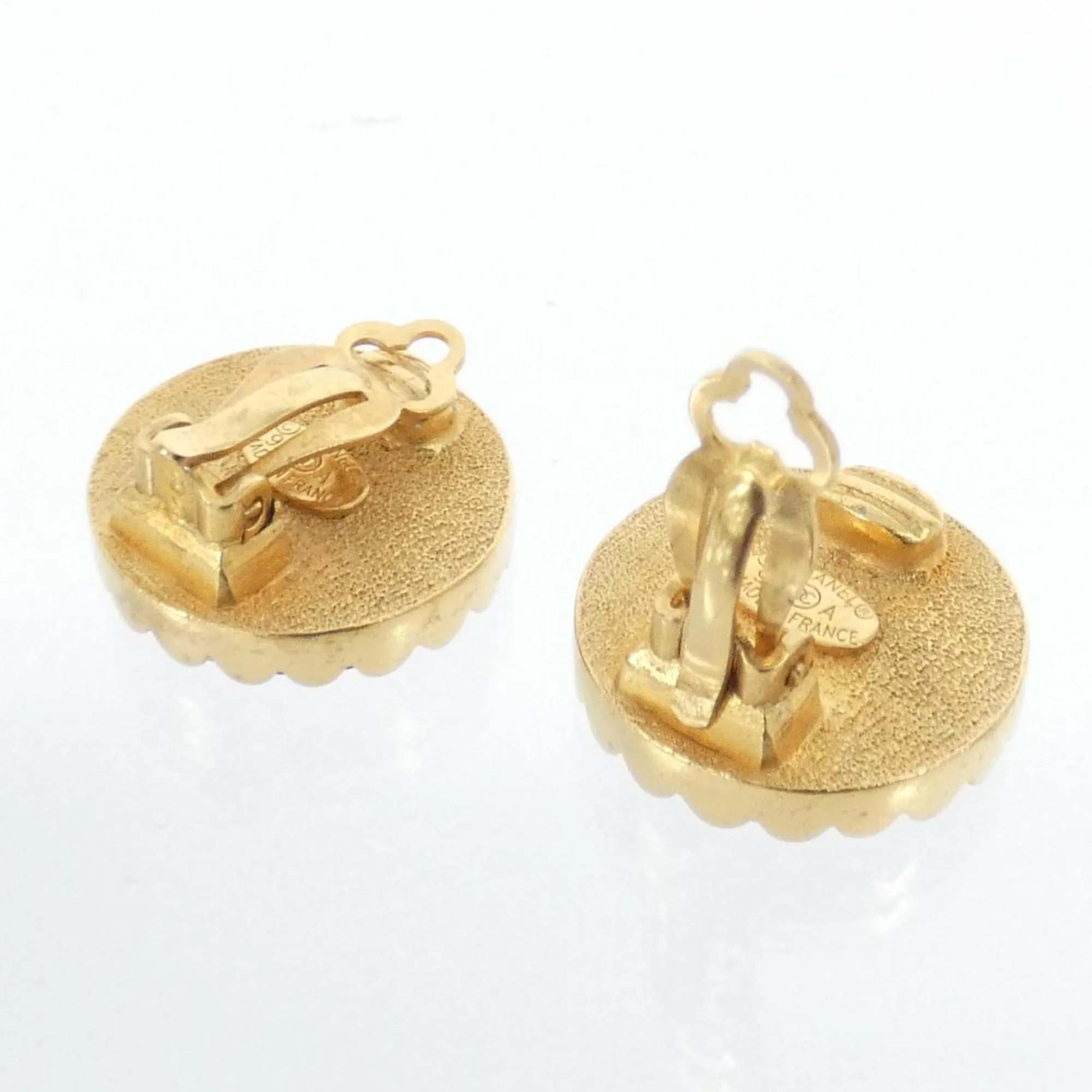 CHANEL Black Earrings