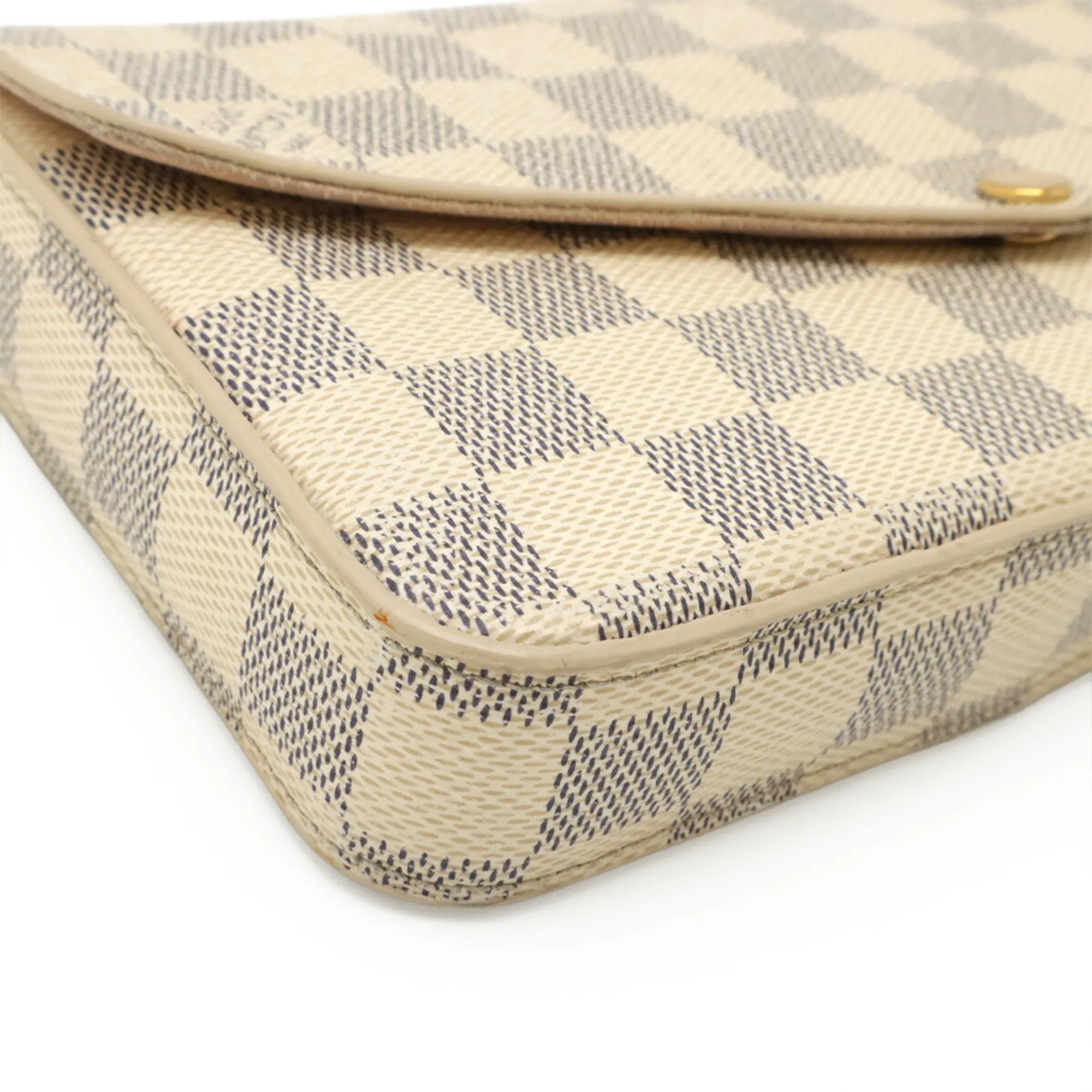 LOUIS VUITTON White Damier Shoulder Bag