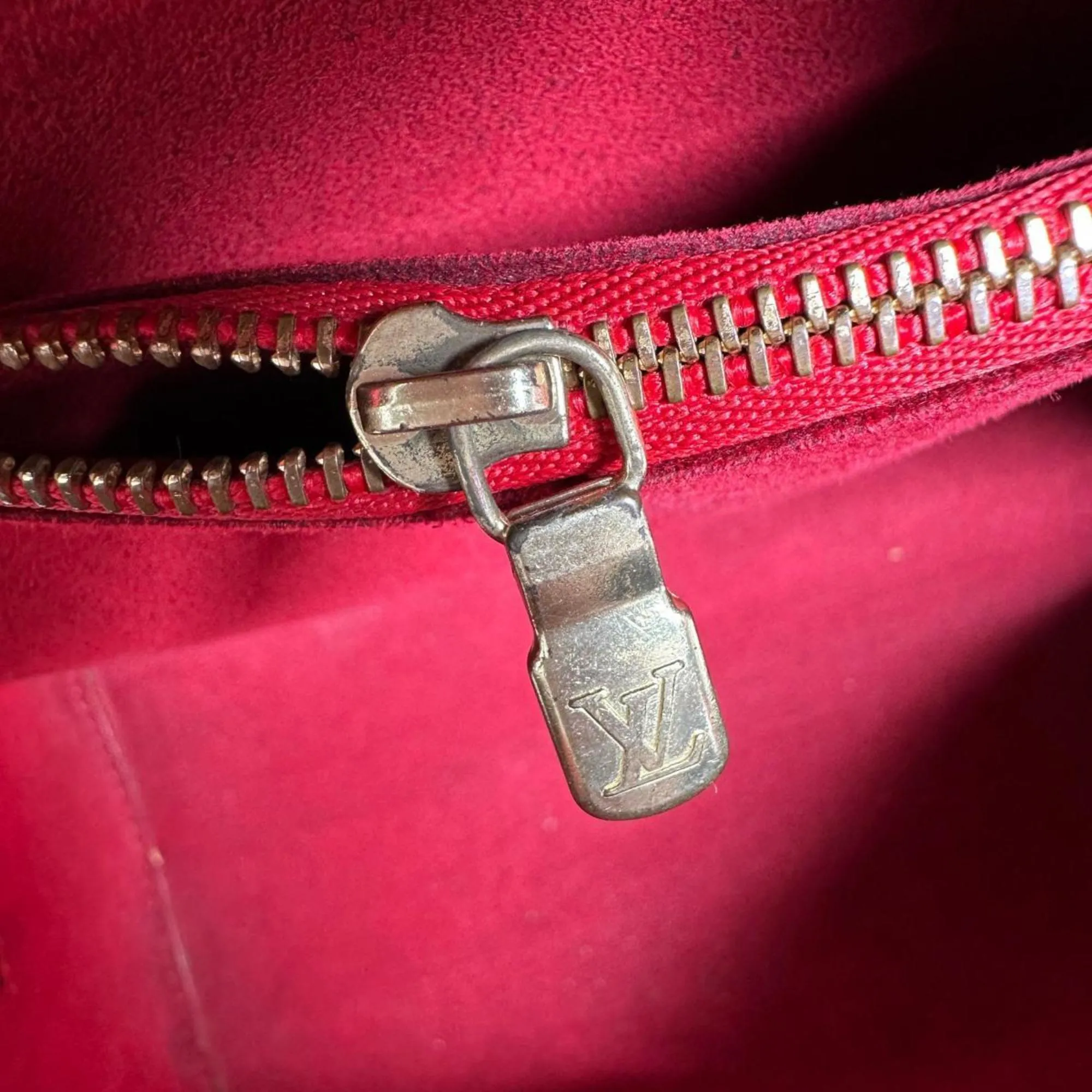 LOUIS VUITTON Red Leather Bag