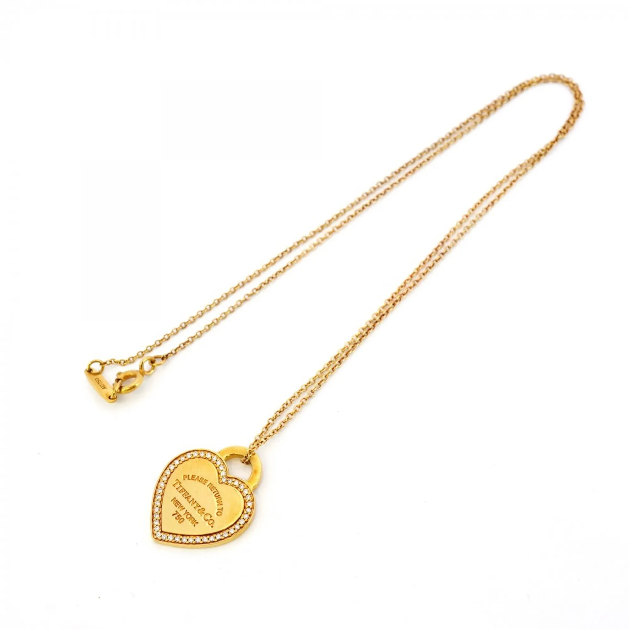 TIFFANY & CO. 18k Gold Diamond Necklace