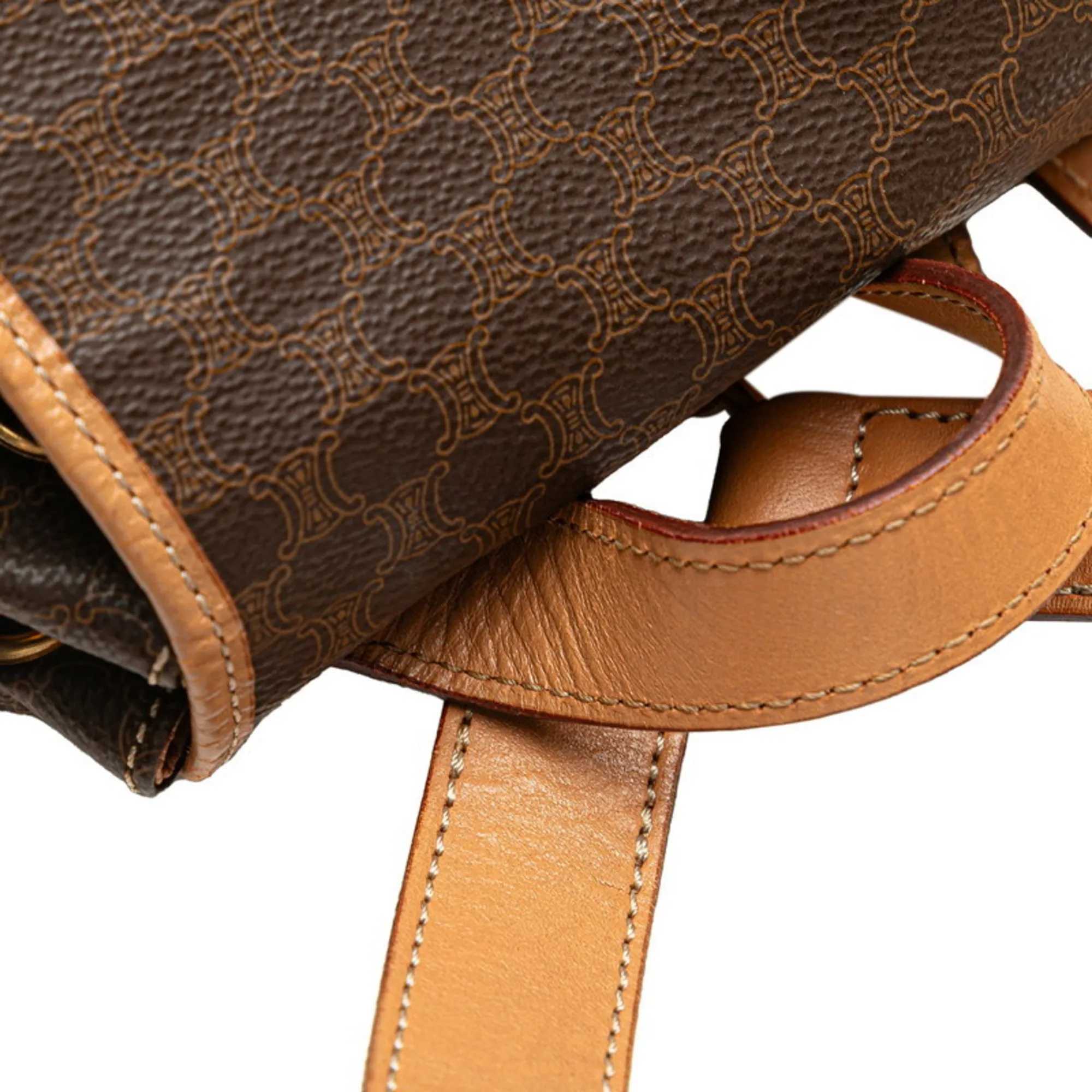 CELINE Brown Leather Backpack