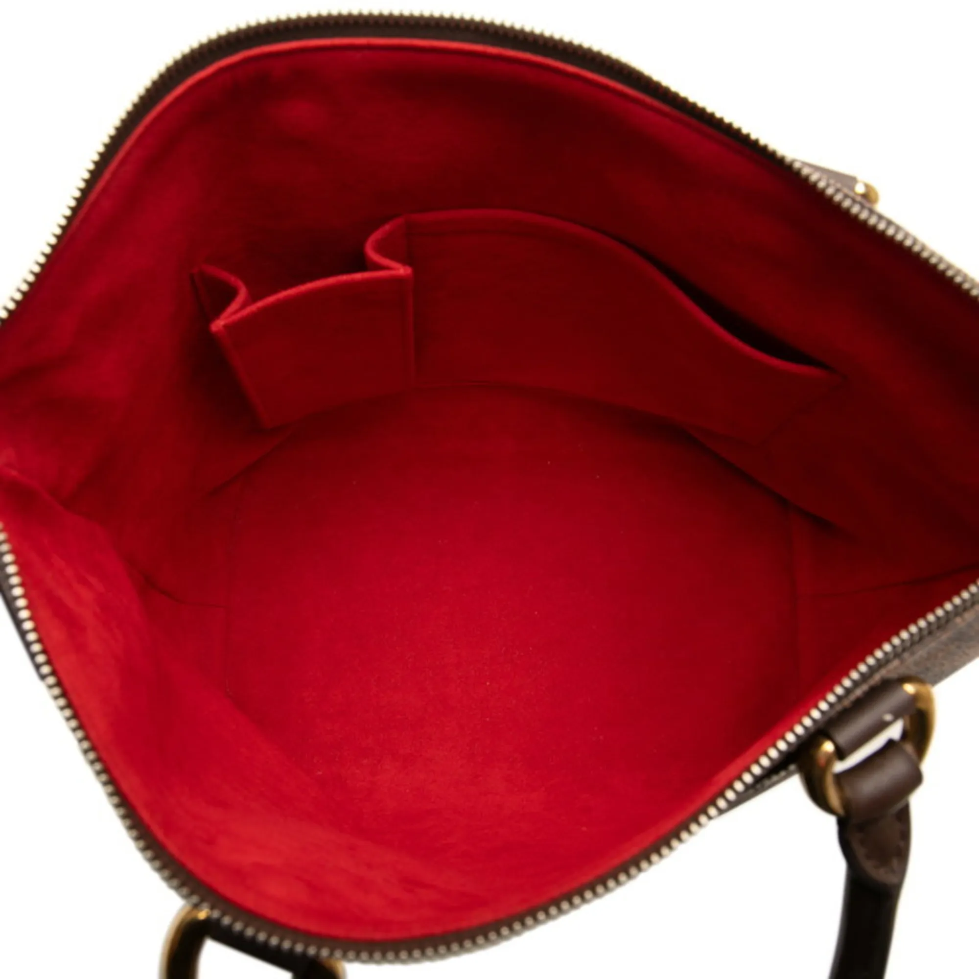 LOUIS VUITTON Brown Damier Leather Bag