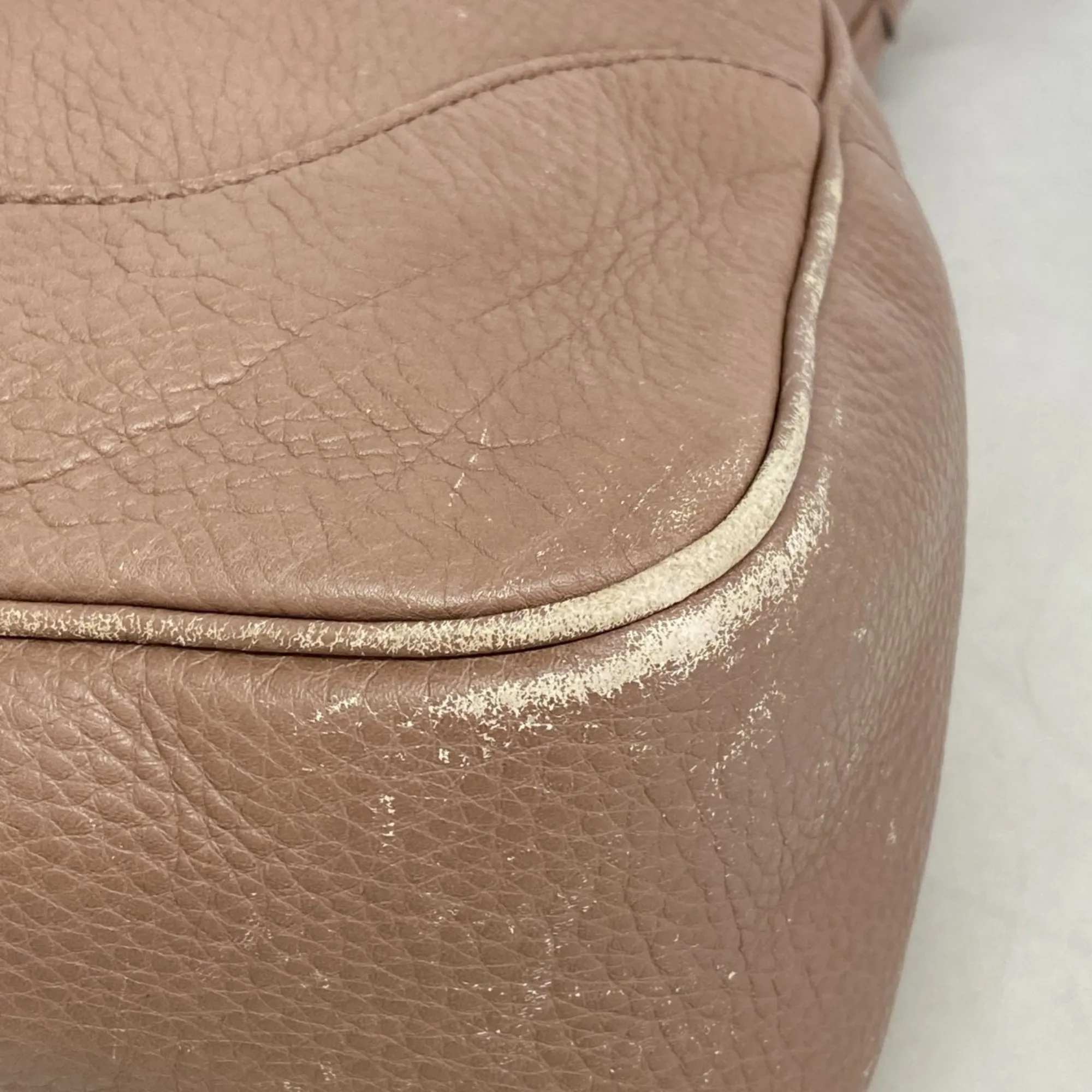 GUCCI Brown Leather Bamboo Bag