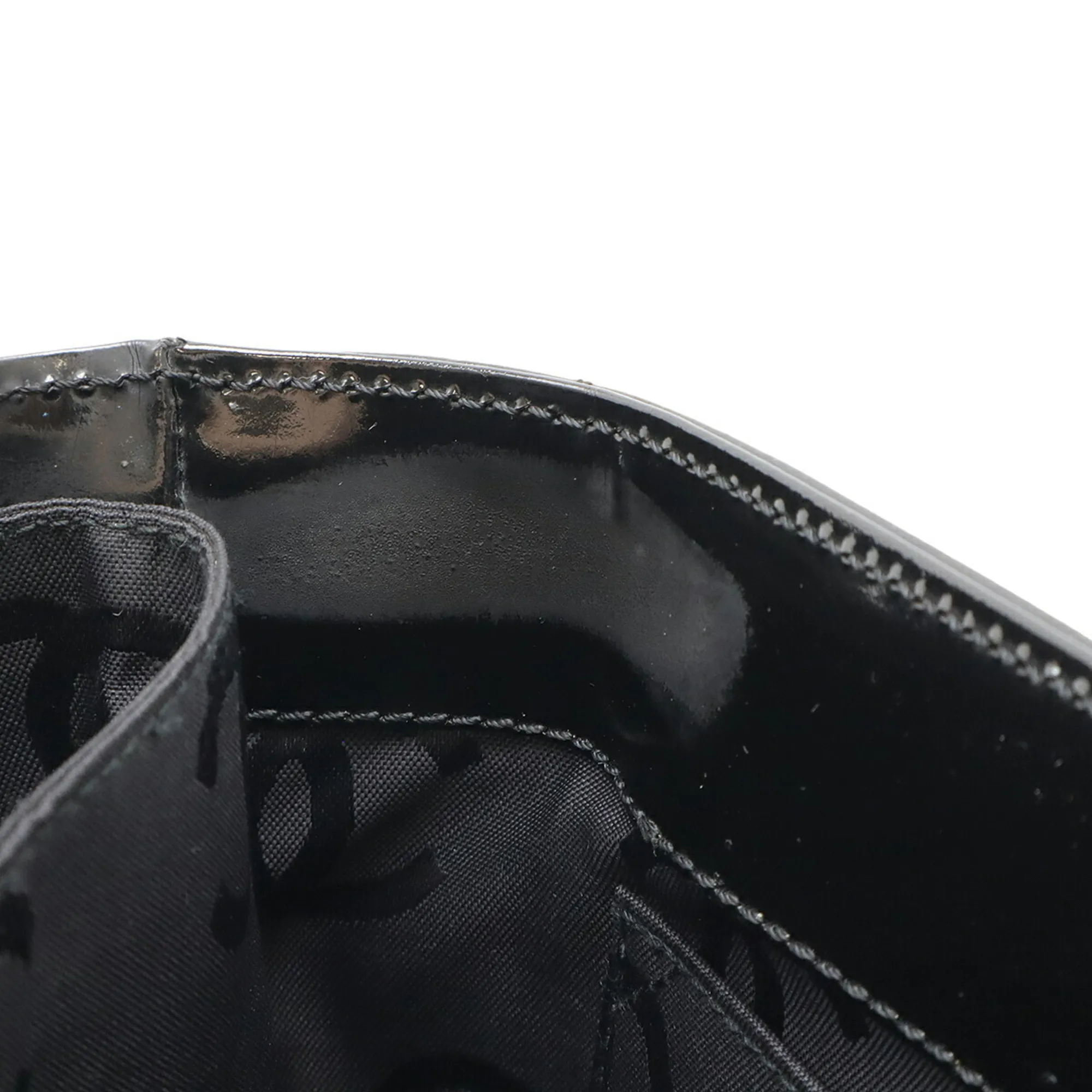 CHANEL Black Leather Logo Shoulder Bag