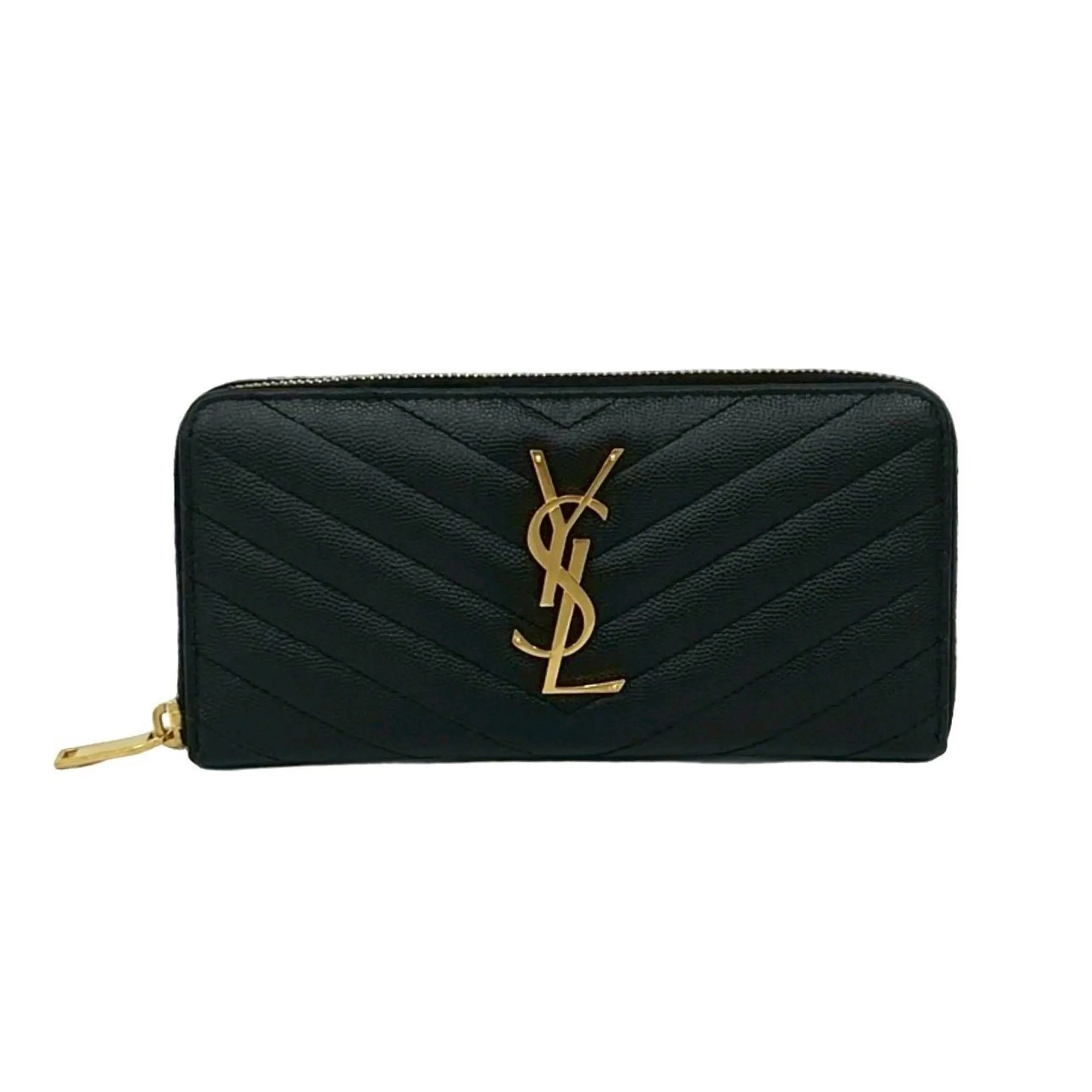 YVES SAINT LAURENT Black Leather Wallet