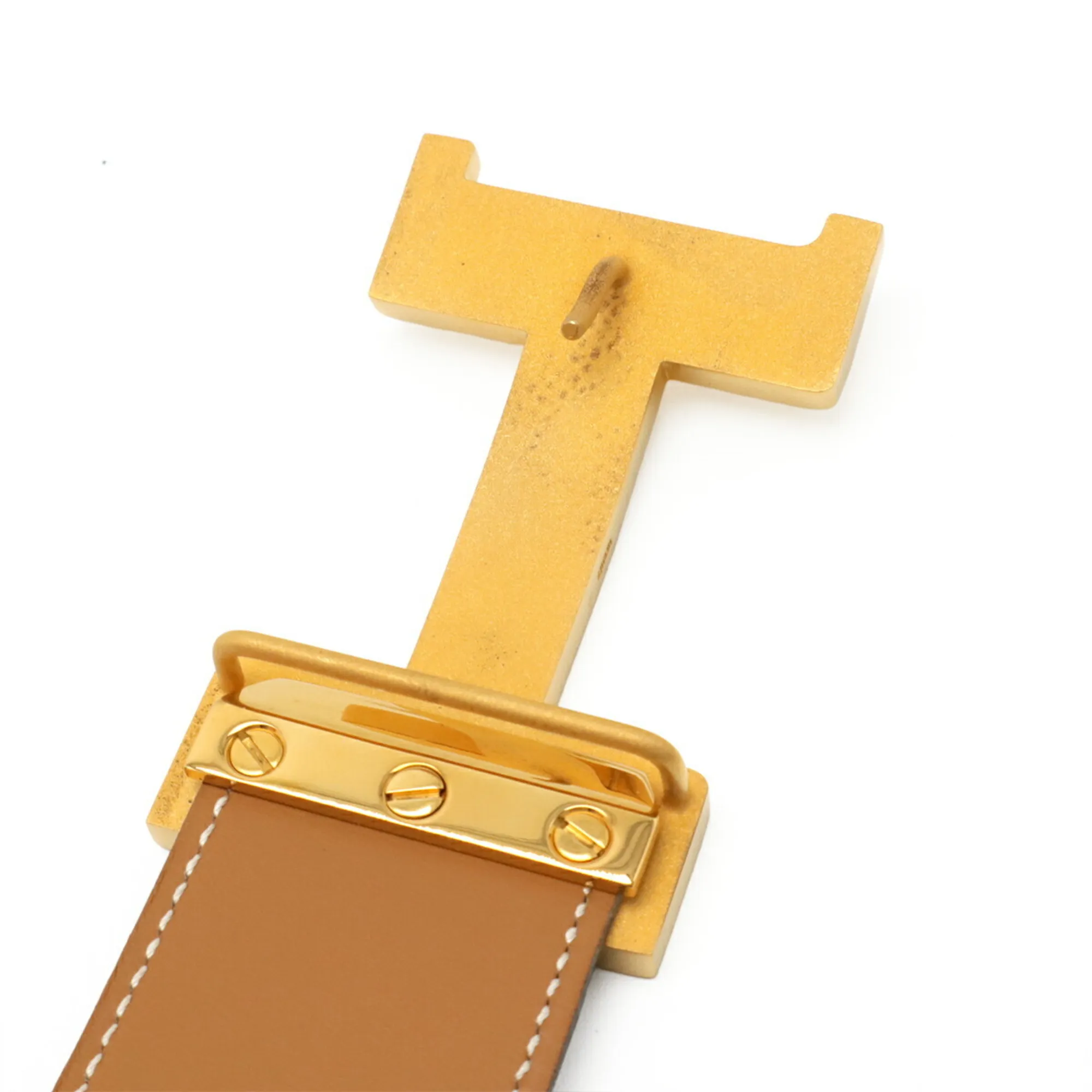 HERMES Brown Leather Belt