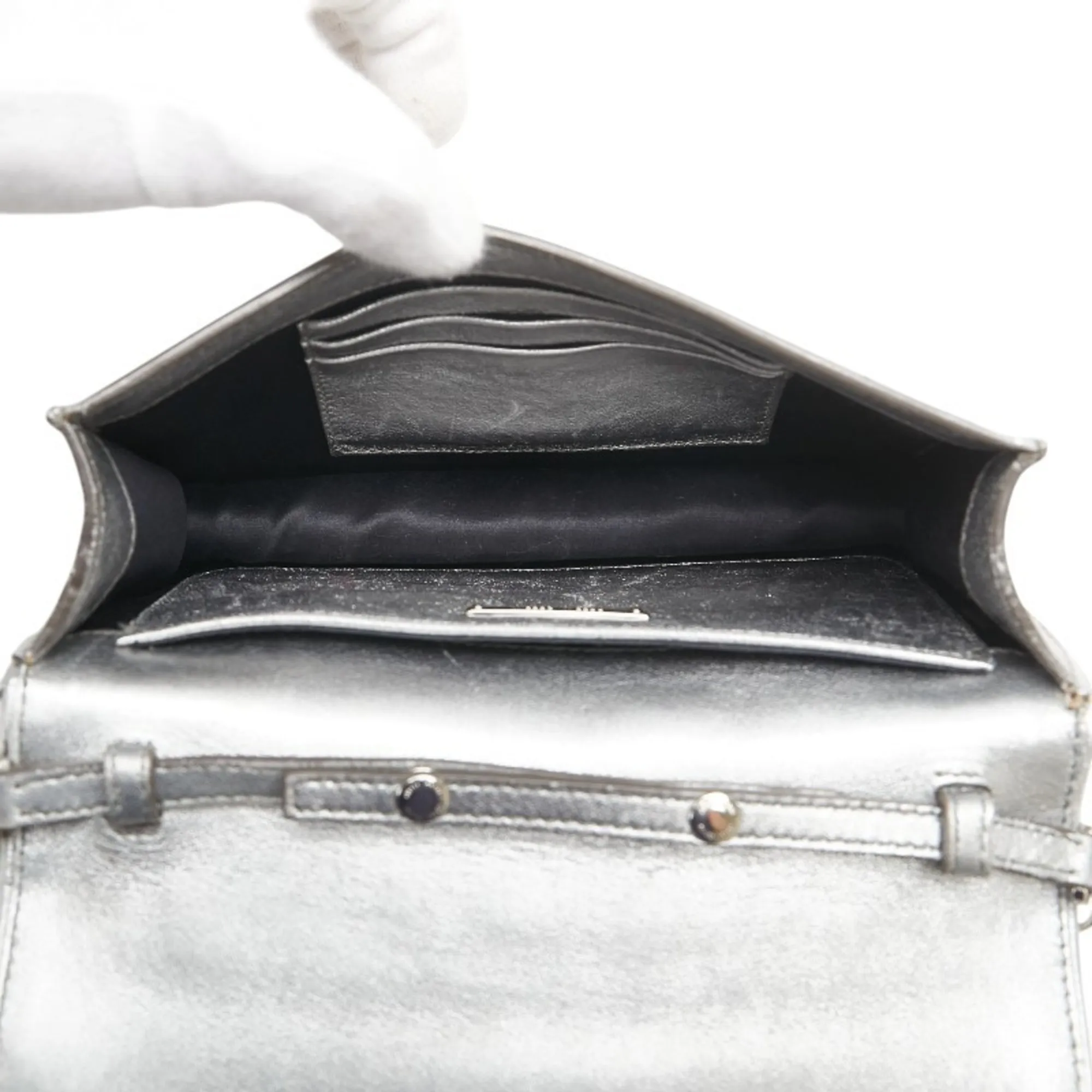 MIU MIU Brown Leather Shoulder Bag