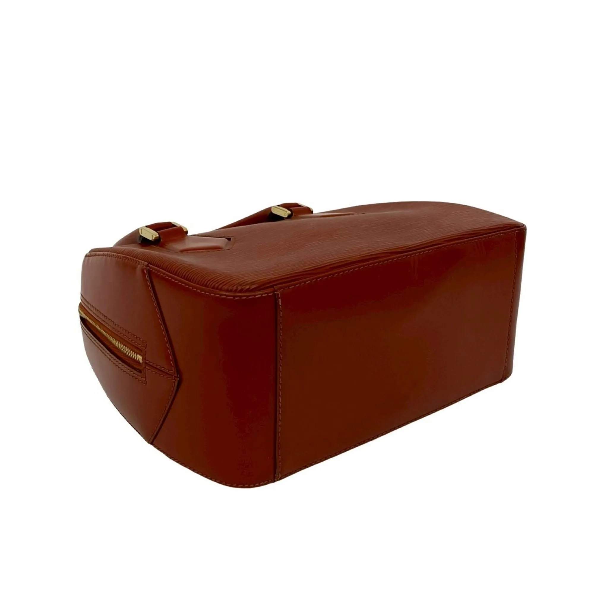 LOUIS VUITTON Brown Leather Boston Bag