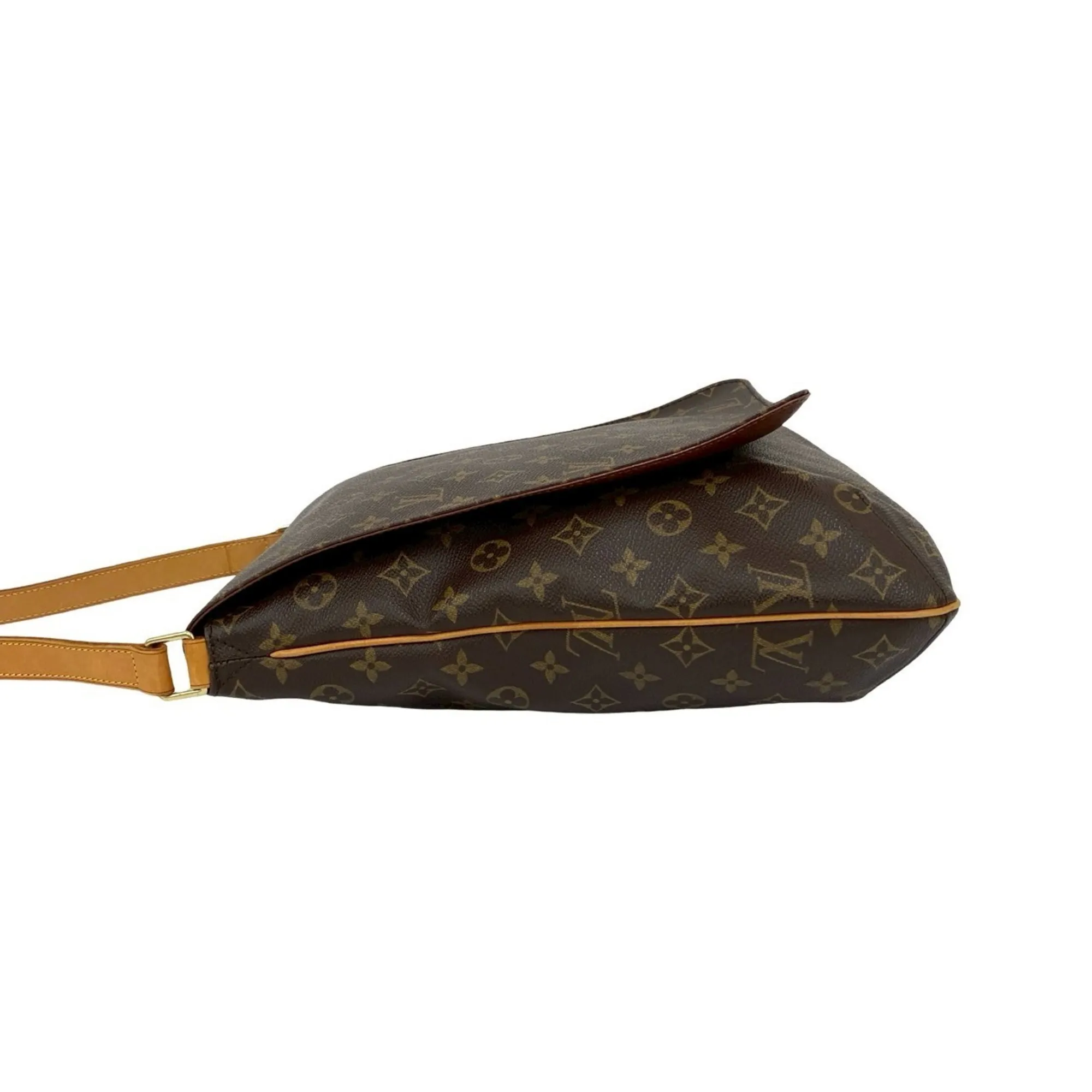 LOUIS VUITTON Brown Leather Shoulder Bag