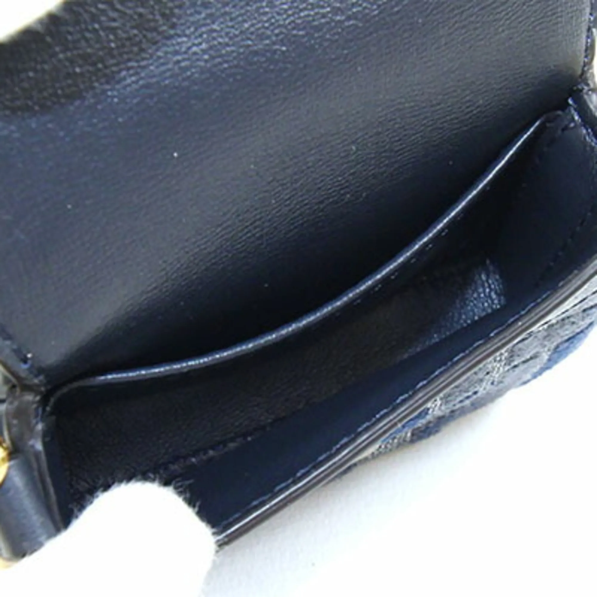 FENDI Blue Leather Shoulder Bag